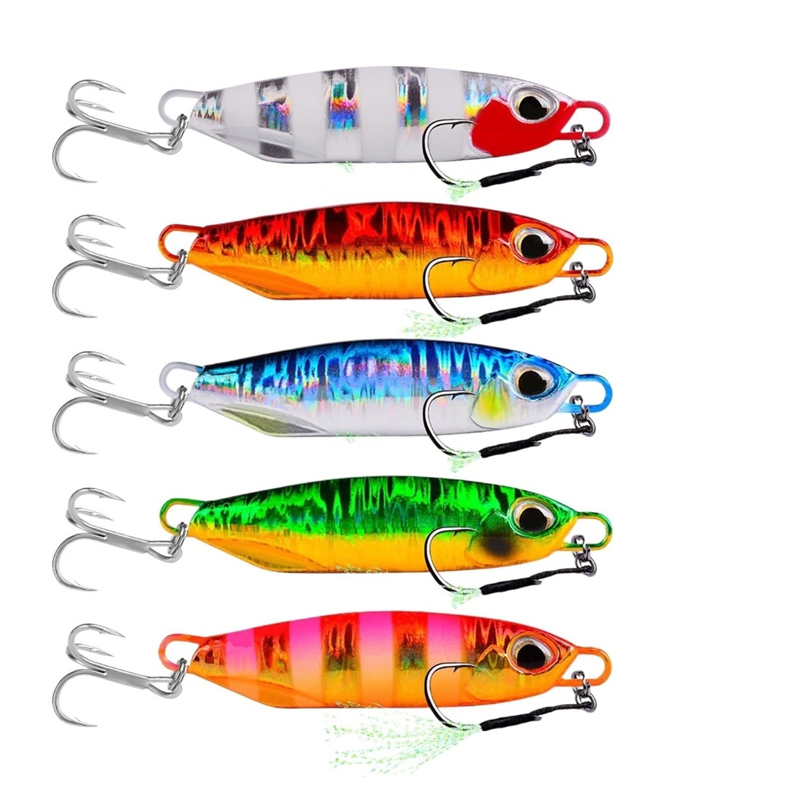 INEOUT 5 Pièces/lot Métal Gabarits Appâts 15g 20g 30g 40g 60g Coulé Leurres De Pêche Truite Matériel Dur Pesca Poisson Gabarits Ensemble
