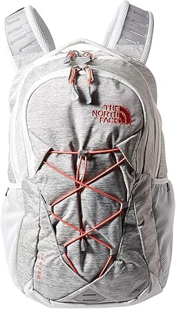 north face backpack gray and mint
