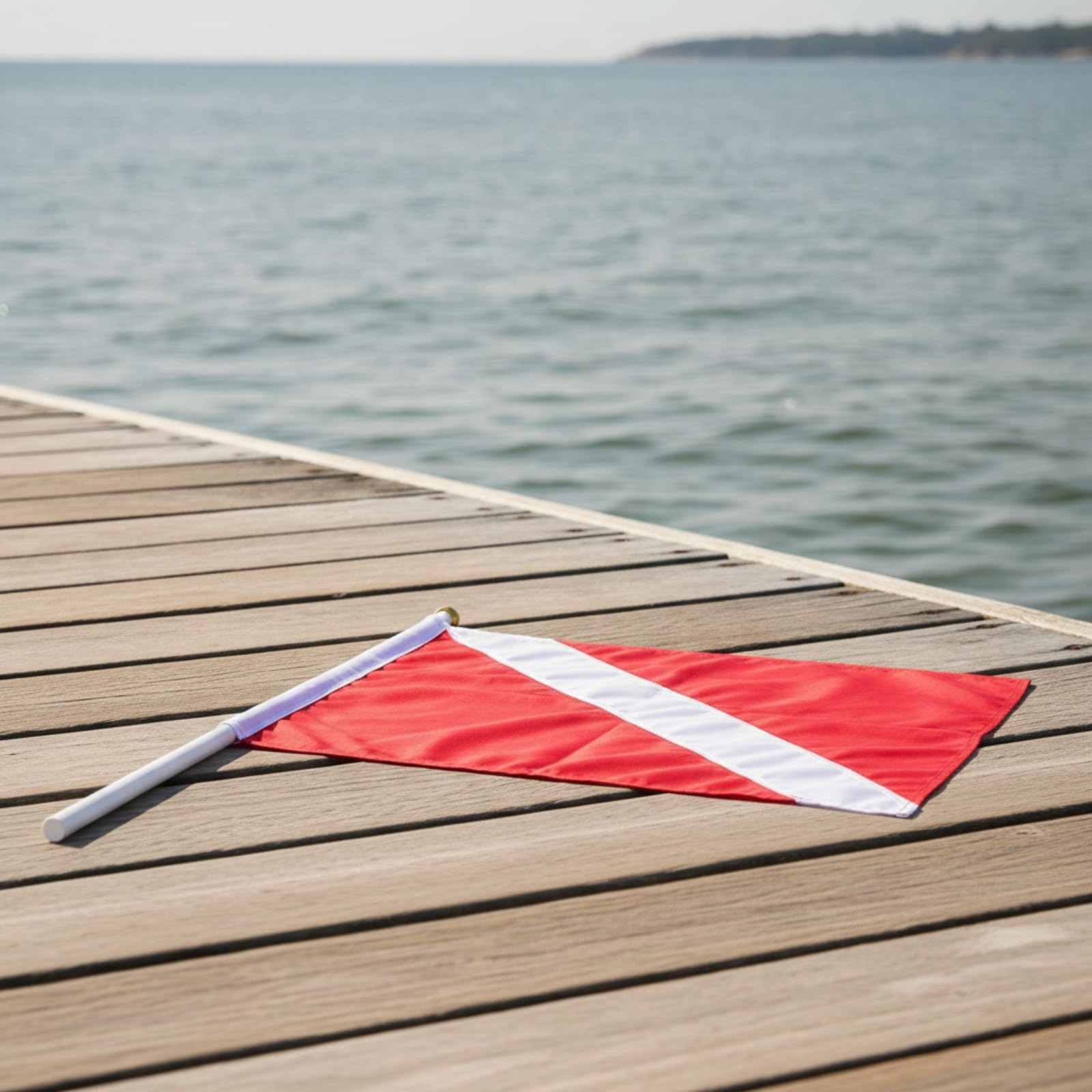 Colcolo Signalboje Aufblasbar Tauchen Boje Marker Warnboje mit Stange Flagge Kontraststarke Warnfarben für Schnelle Wahrnehmung Einfache Befestigung für Seen Meeresküste Fluss
