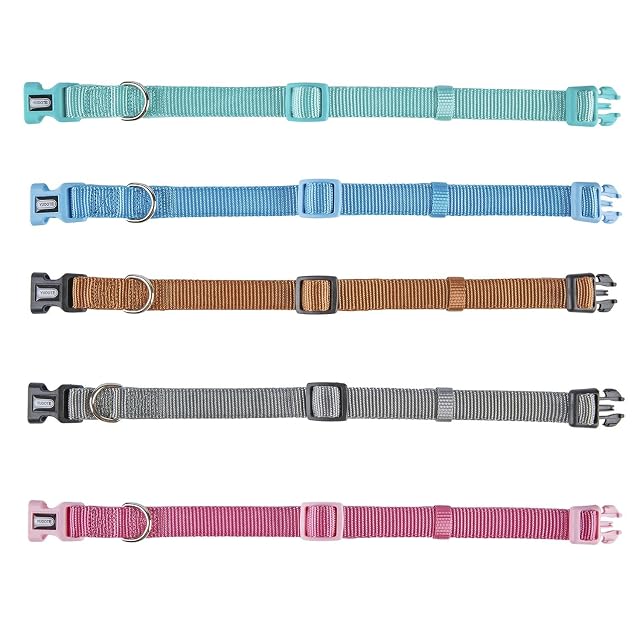 Foto 5 de 6 de YUDOTE Collar de perro de nylon ajustable con acolchado de neopreno suave para perros de tamaño mediano…
