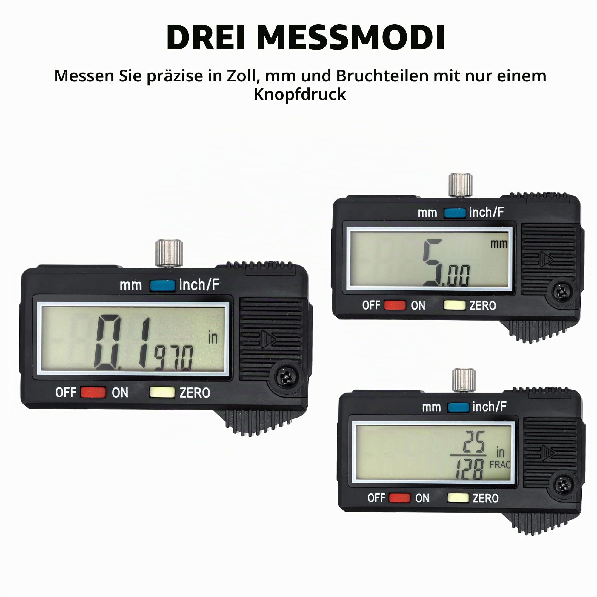 Neiko® 01407 A ELECTRONIC DIGITAL Messschieber mit extra großen LCD-Bildschirm | 0–15,2 cm | Zoll/Brüche/Millimeter Umwandlung, 01407A