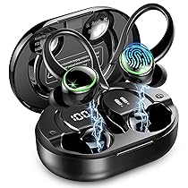 2026 Cuffie Bluetooth 5.4 Sport, Auricolari Bluetooth con 6D Bass Stereo, 50 Ore Cuffie In Ear Cancellazione Rumore ENC e 4 HD Mics, HiFi Cuffiette LED Display, IP7 Impermeabile Cuffie Senza Fili