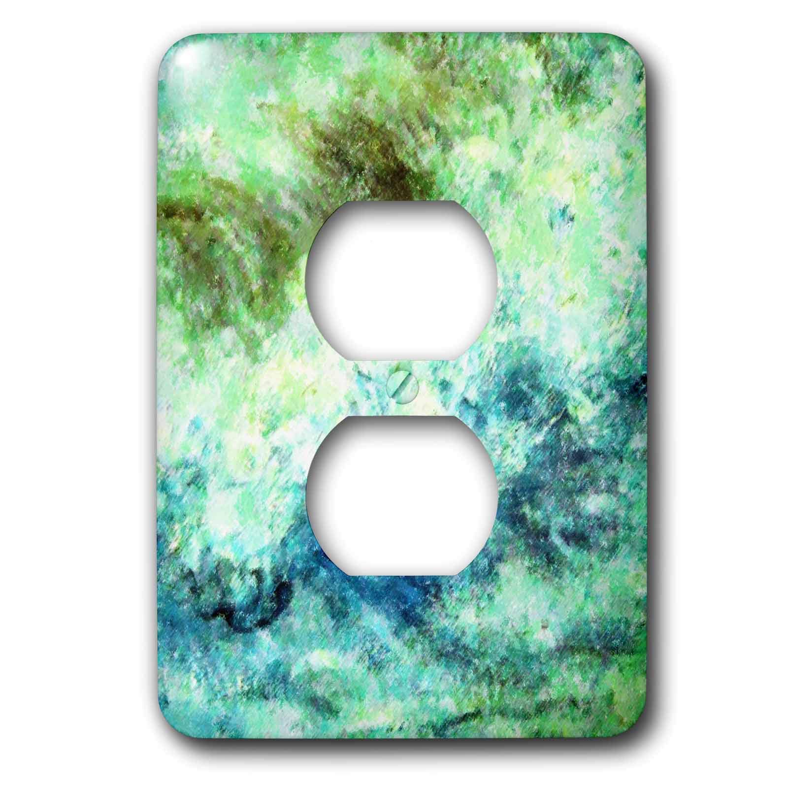 Ocean Impressions couvercle de prise 2 prises par 3dRose LLC