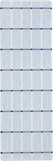 Town & Country Basics Comfort Plus - Tapete antifatiga a cuadros para cocina, escritorio de pie, alfombra de dormitorio, azul, 18 x 55 pulgadas