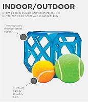 Vista 4 de Outward Hound Puzzle Cube - Juguete interactivo para perros con sonido chirriante