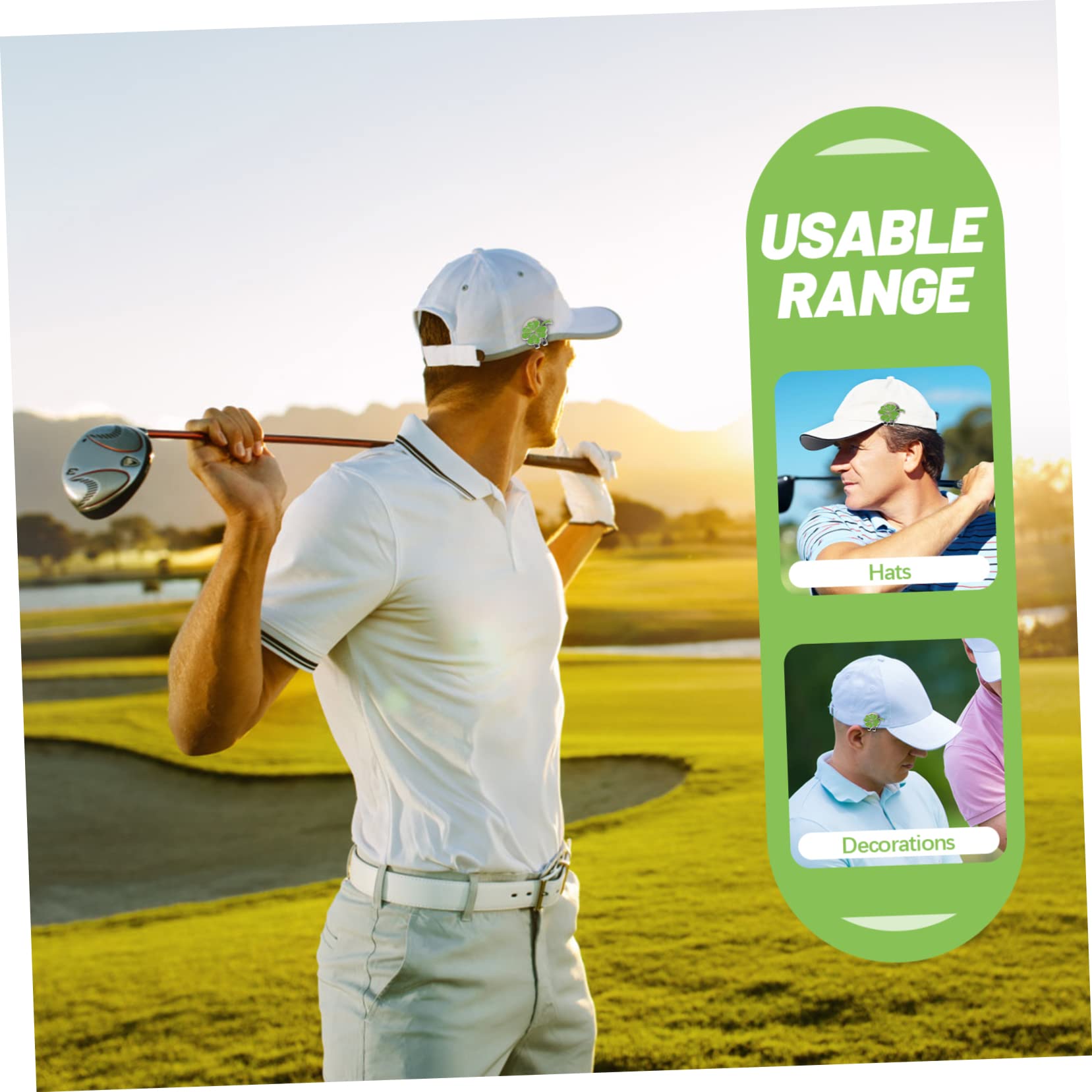 ABOOFAN 8stücke Golf Hut Clips Mit Ballmarker Magnetische Abnehmbare Marker Für Golfmützen Robuster Golf Zubehör Für Golfer Als Oder Souvenir