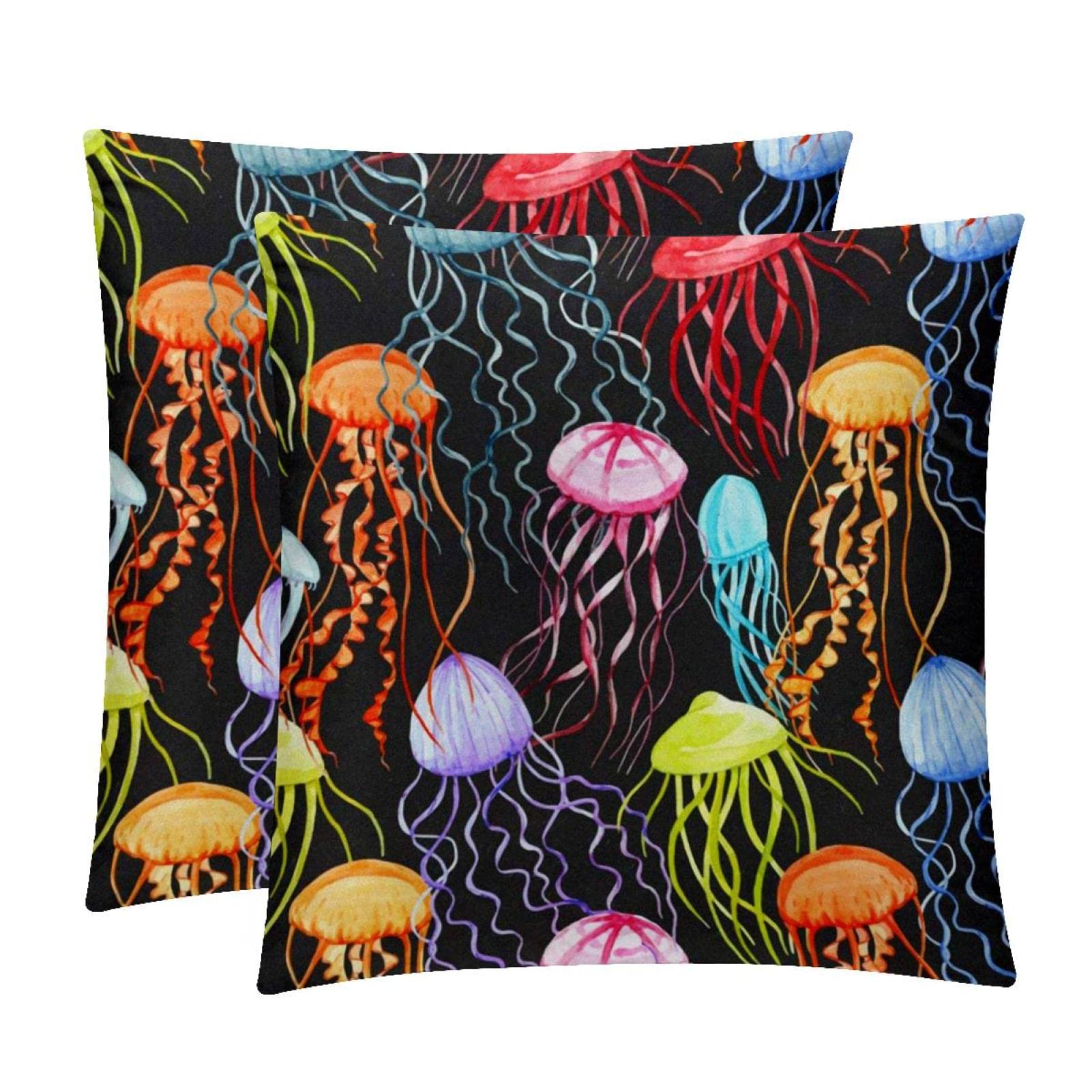 Housse de coussin lombaire méduse douce et confortable pour canapé