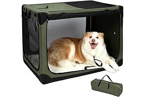 36 Inch Stainless Steel Collapsible Dog Crate for Large Dogs