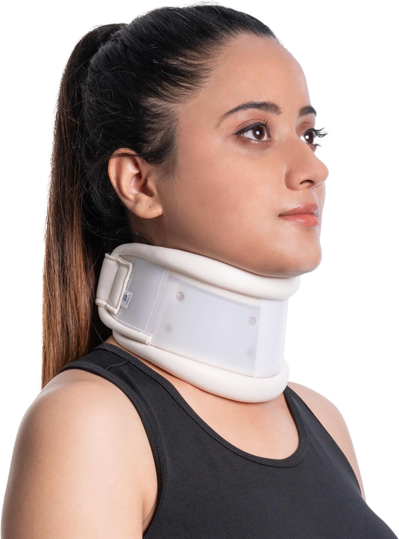 Wonder Care- Rigid Cervical Collar Plastic Neck Support Brace Adjustable Height Collar Neck Support Brace Aligns & Stabilizes Vertebrae Neck Brace for Neck Pain and Support for Women & Men-large