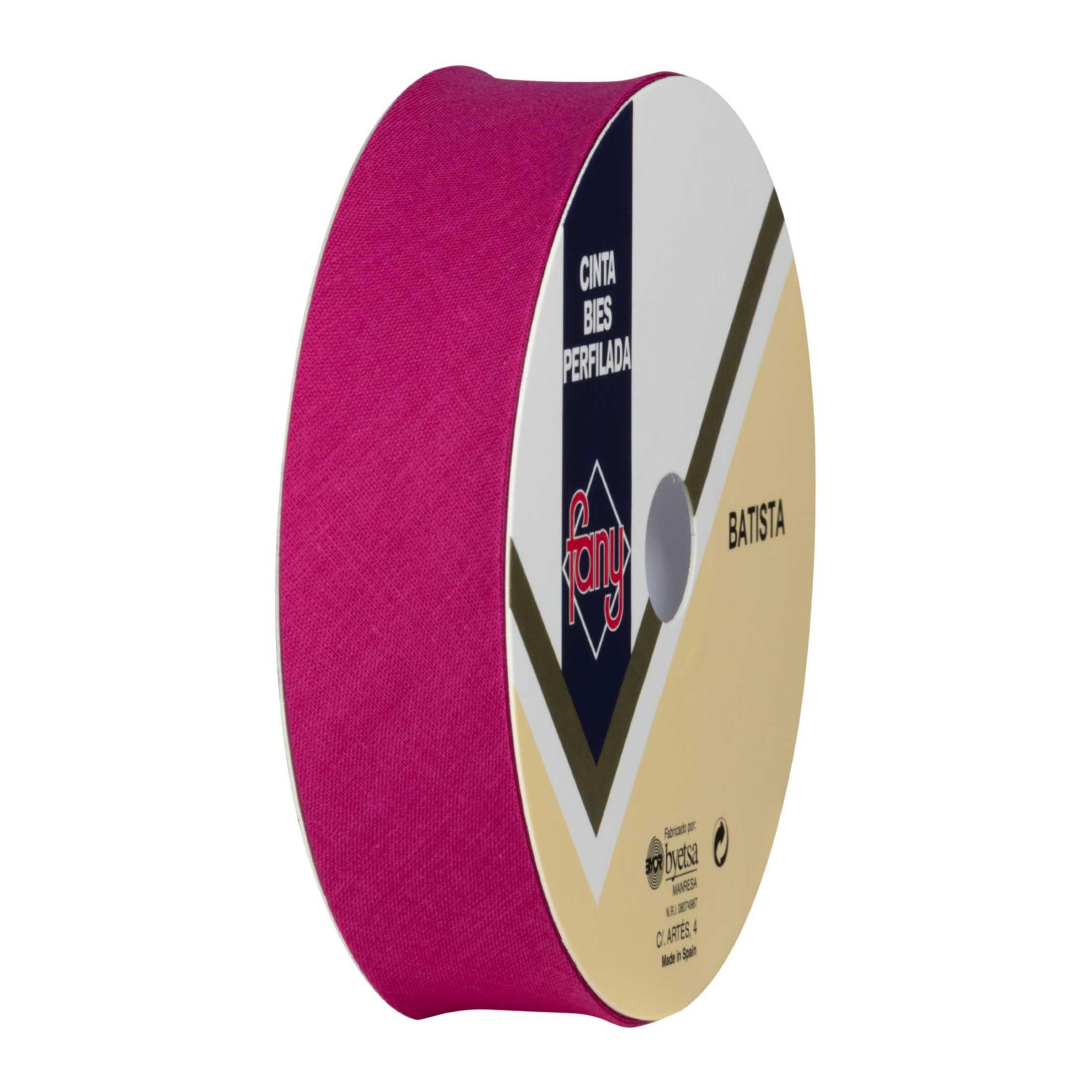 Discover Lifestyle & Fashion Fabrics Bias Binding Tape Polycotton Poly Cotton Sewing Piping Bunting Decorative Trim Edging Hemming Huge Colour Range | 18mm Wide (25 Metre Roll, Cerise Pink)