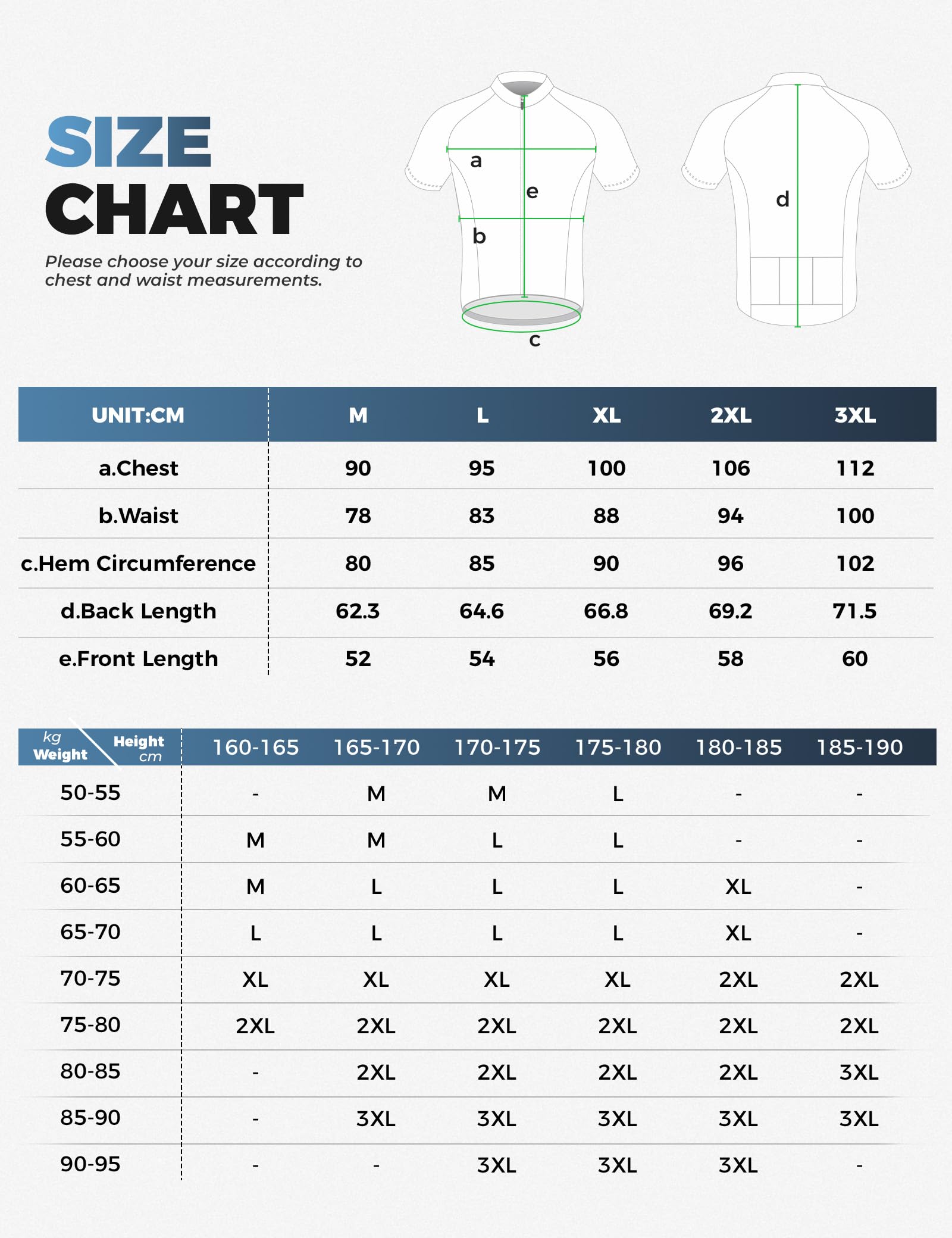 ROCKBROS Maglia da Ciclismo Uomo Estiva, Magliette Bici con Maniche Corte Traspirante e Asciugatura Rapida, Leggero e Elastico, con 3 Tasche Posteriori, Top Abbigliamento per MTB Bici
