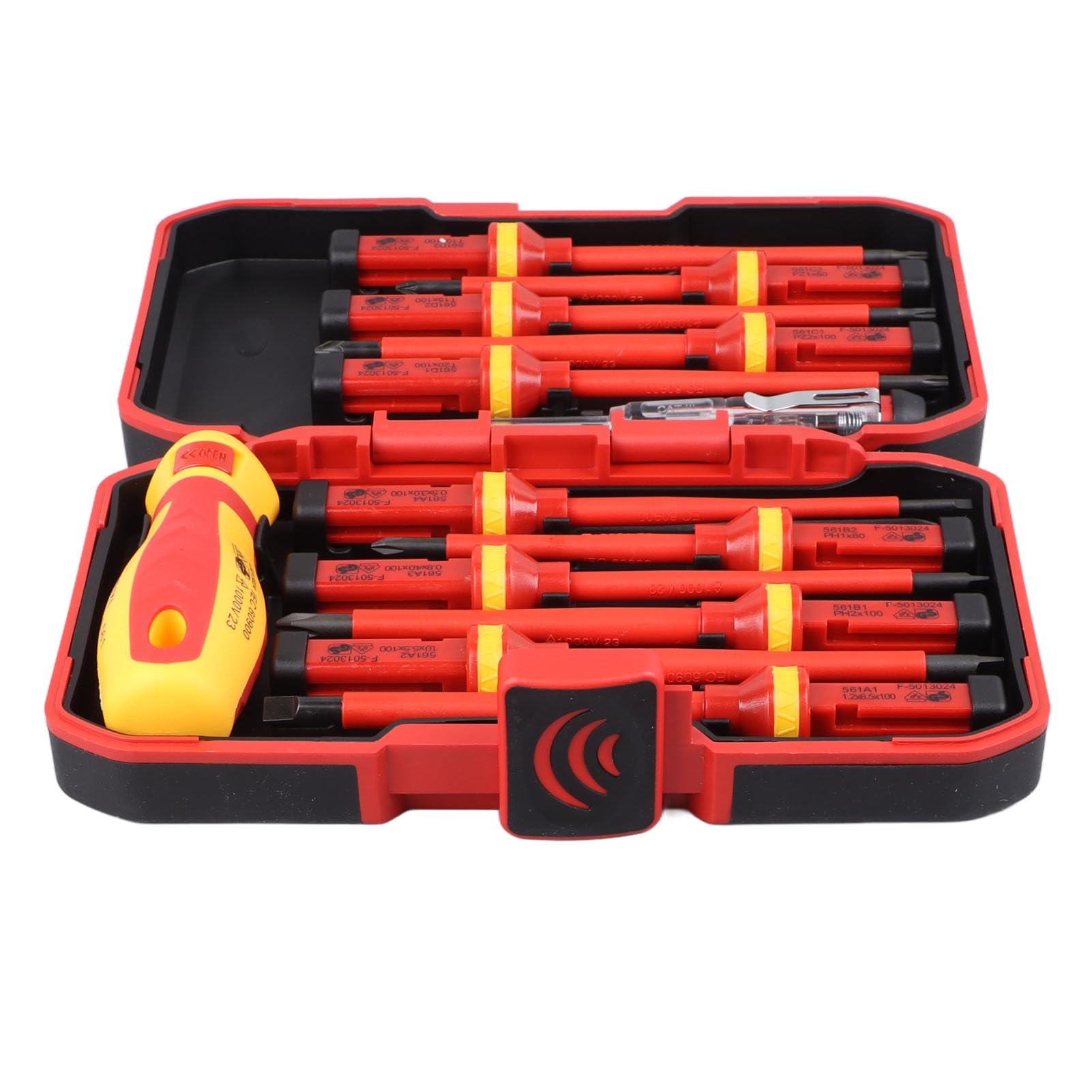 Assemblly Premium Impostati di cacciaviti isolati set, punteggio foot e Phillips Testi a testa non slip, elettricisti professionisti isolati incrociati set per riparazione
