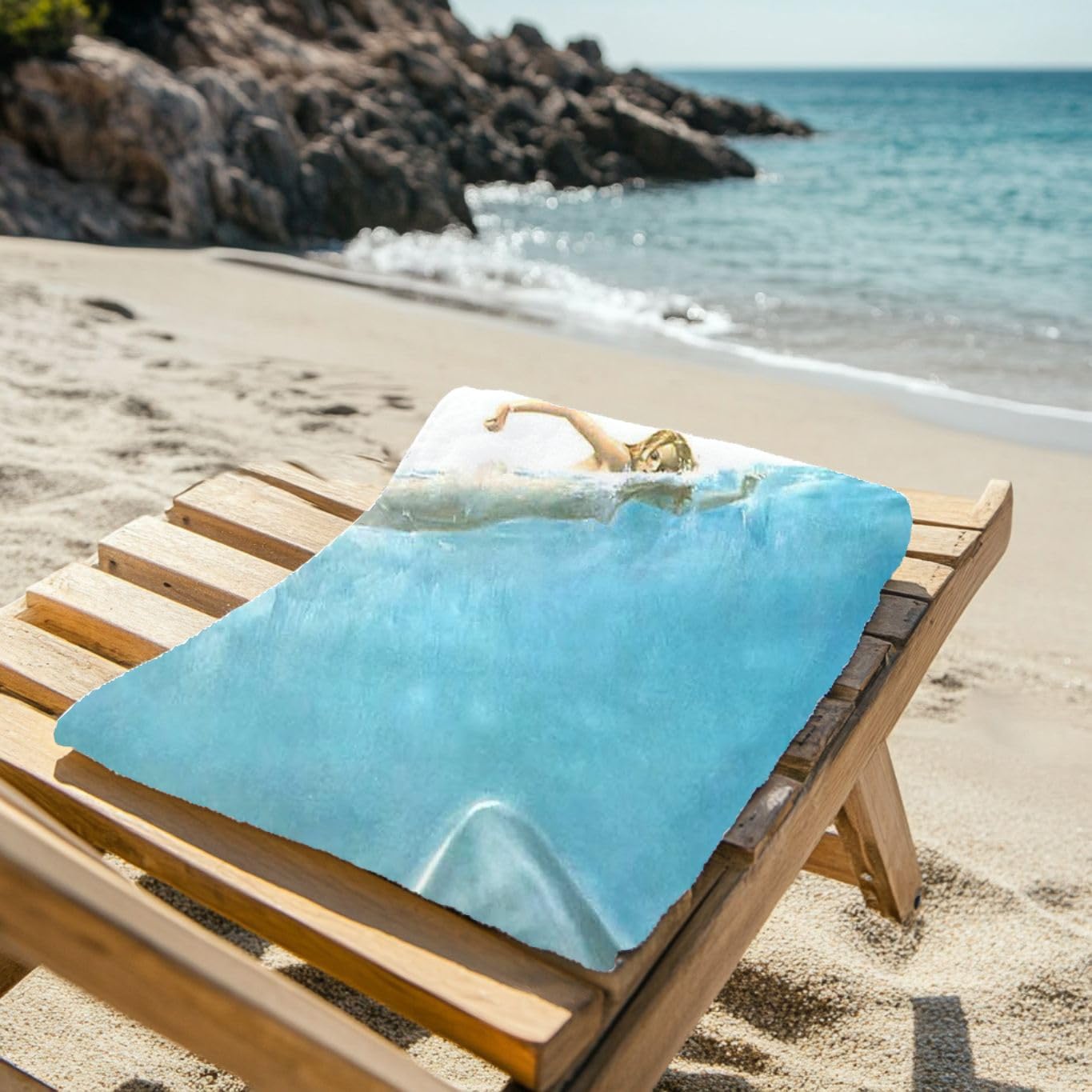 Wild Star Hearts Serviette de plage du film d'horreur – Poster du film d'horreur – Serviette de bain en coton légère à séchage rapide 150 cm x 75 cm