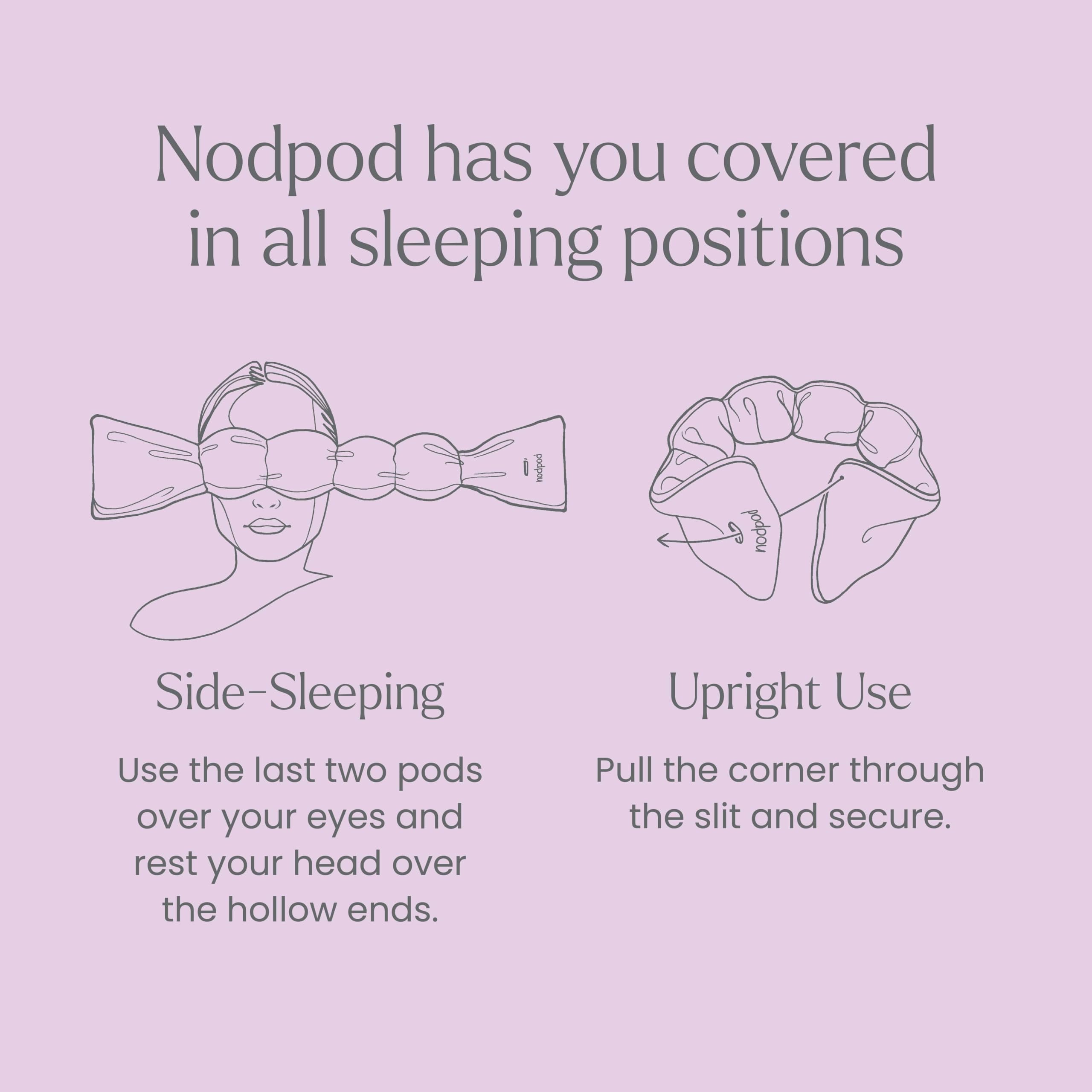 nodpod Patented Gentle Pressure Sleep Mask, Weighted Eye Mask — Amazon image 5