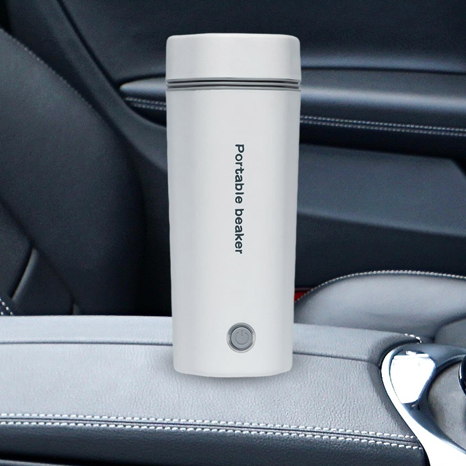 rockible Gobelet Isotherme pour véhicule, Tasse de Voyage à réchauffement instantané, récipient à café, thé, Tasse de déplacement, 12V Noir
