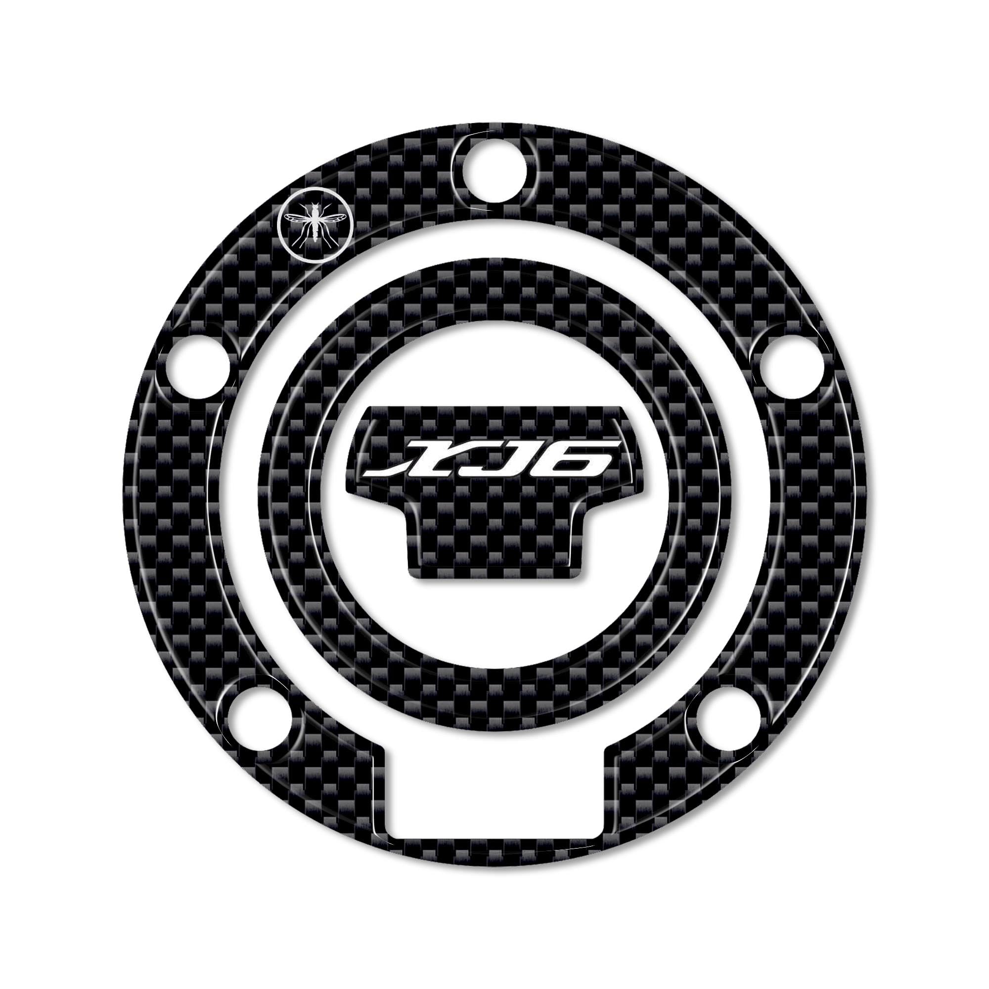 labelbike - Pegatina 3D de Resina para Decoración y Protección del Tapón de Depósito Tanque de Moto compatible con YAMAHA XJ6
