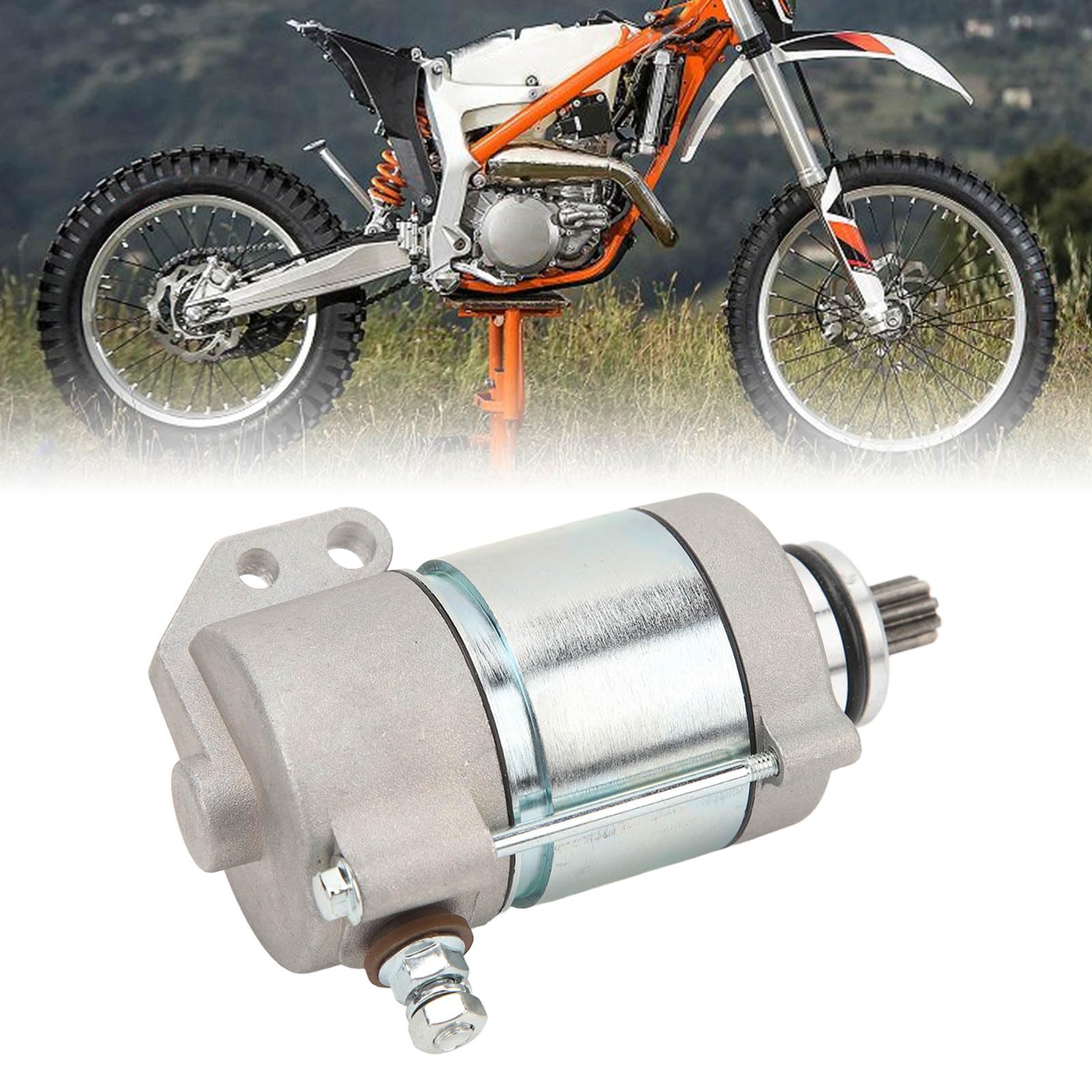 Motorino di Avviamento Moto 12V, 55140001000 Gruppo Avviamento Motore Elettrico, Sostituzione Avviamento Elettrico Universale per Motociclette Fuoristrada 200 EXC 250 EXC