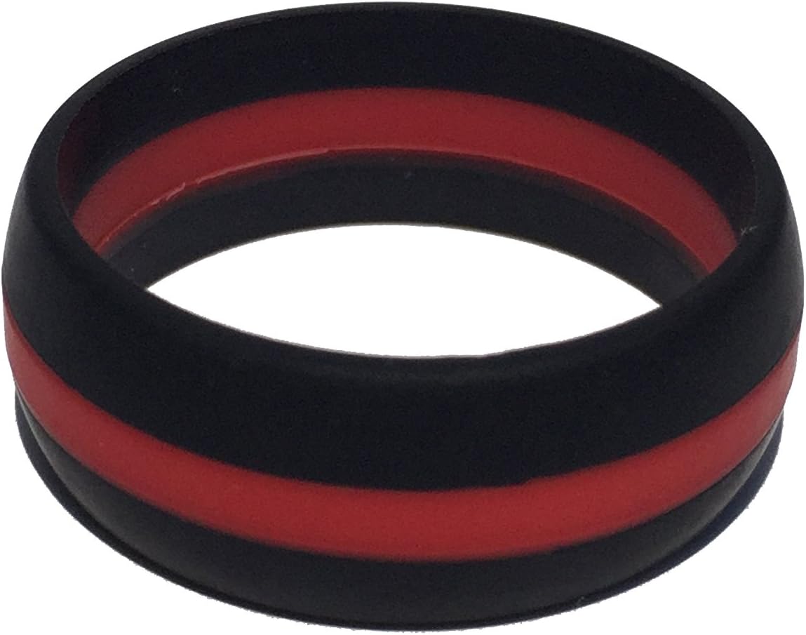 Tough Love Rings - Thin LINE Series (8.7mm) - Premium Silicone Rubber Wedding Bands for Active Lifestyles