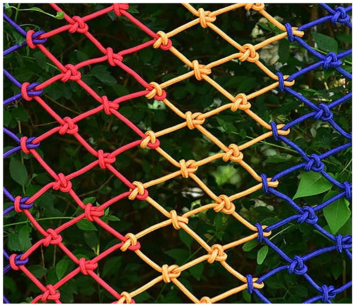 Rete di sicurezza per parchi giochi all'aperto, rete in corda di nylon resistente per bambini e animali domestici, barriera protettiva per decorazione ringhiera e supporto per piante