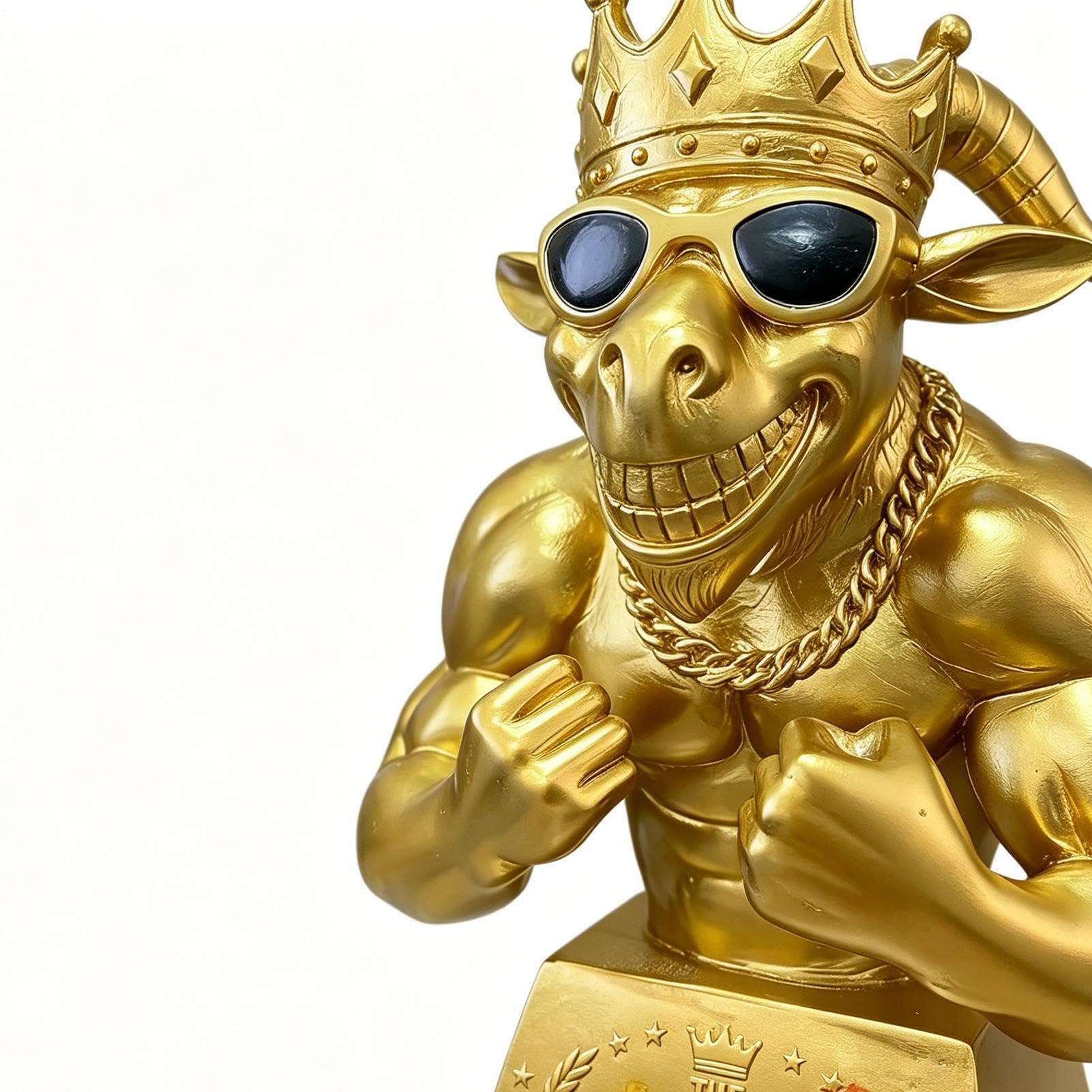 Mała Nagroda Kozła Dekoracyjna Statuetka Muskularnej Kozy