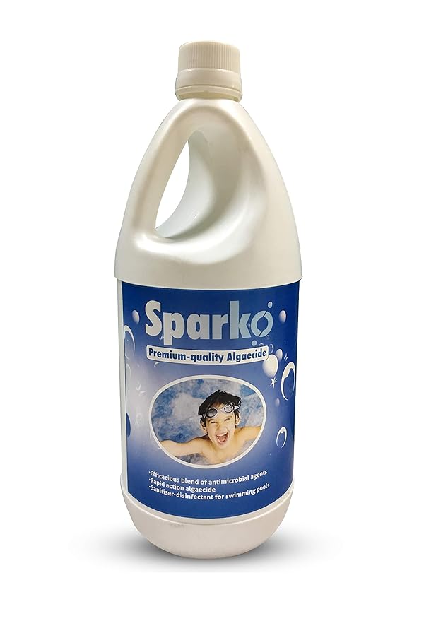 Sparko Swimming Pool Pond Spa Fountain Algicide Cleaner (1 L) Amazon