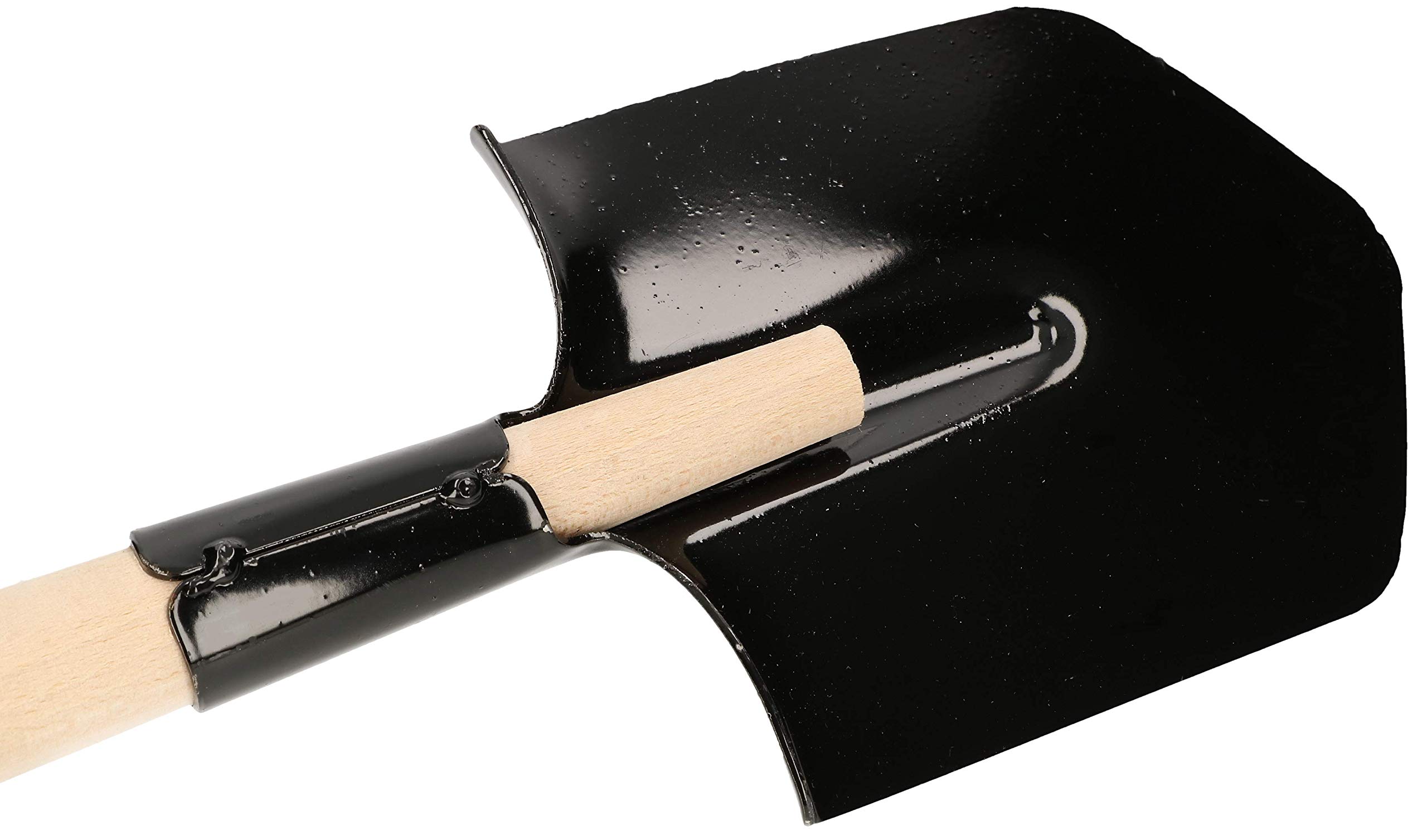KOTARBAU® Łopatka polowa 60 cm z drewnianym trzonkiem, krótka szpatułka, ostre krawędzie, do aktywności na świeżym powietrzu