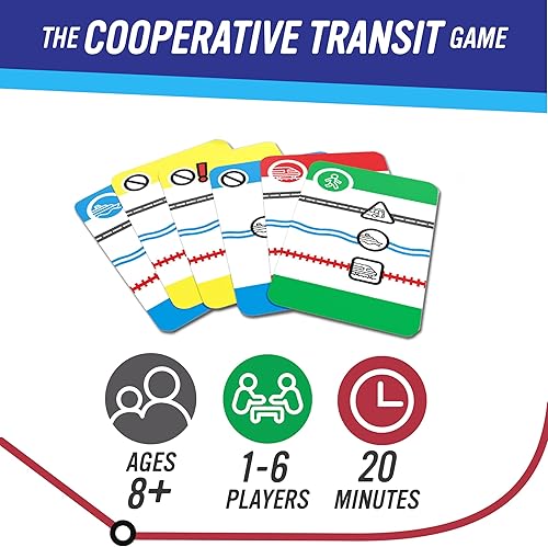 Miniatura 2 de Calliope Juegos Mass Transit - Juego familiar cooperativo - Diversión de ritmo rápido para niños y adultos - 1-6 jugadores - de The Makers of Tsuro