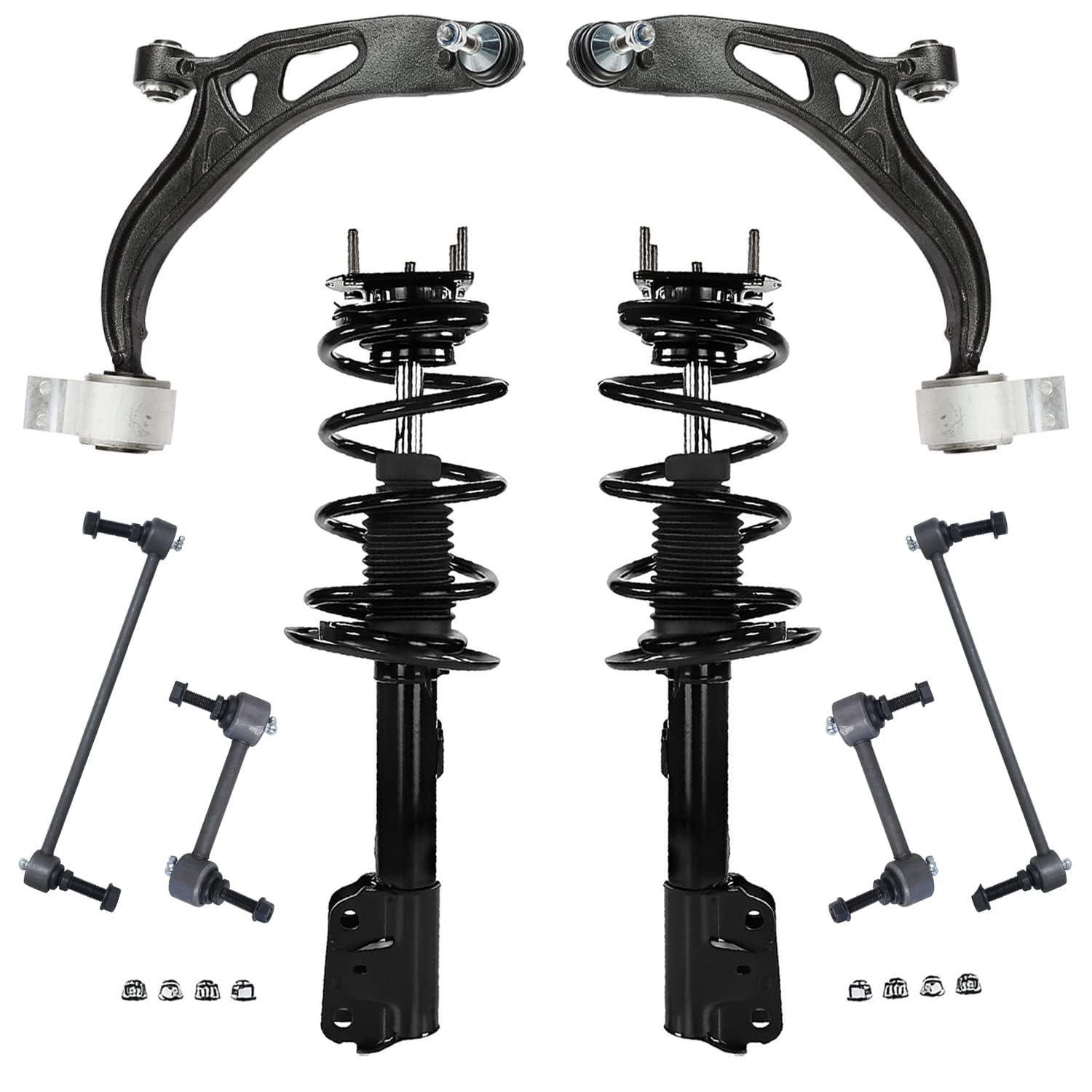 Detroit Axle - AWD Front Struts Kit for Ford Explorer 2011 2012 2013, 2