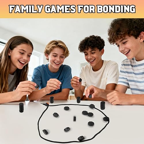 Miniatura 5 de Juego de ajedrez magnético con 20 piedras, juego de imanes de plástico para adolescentes y adultos, juegos familiares de viajes de fiesta, divertido