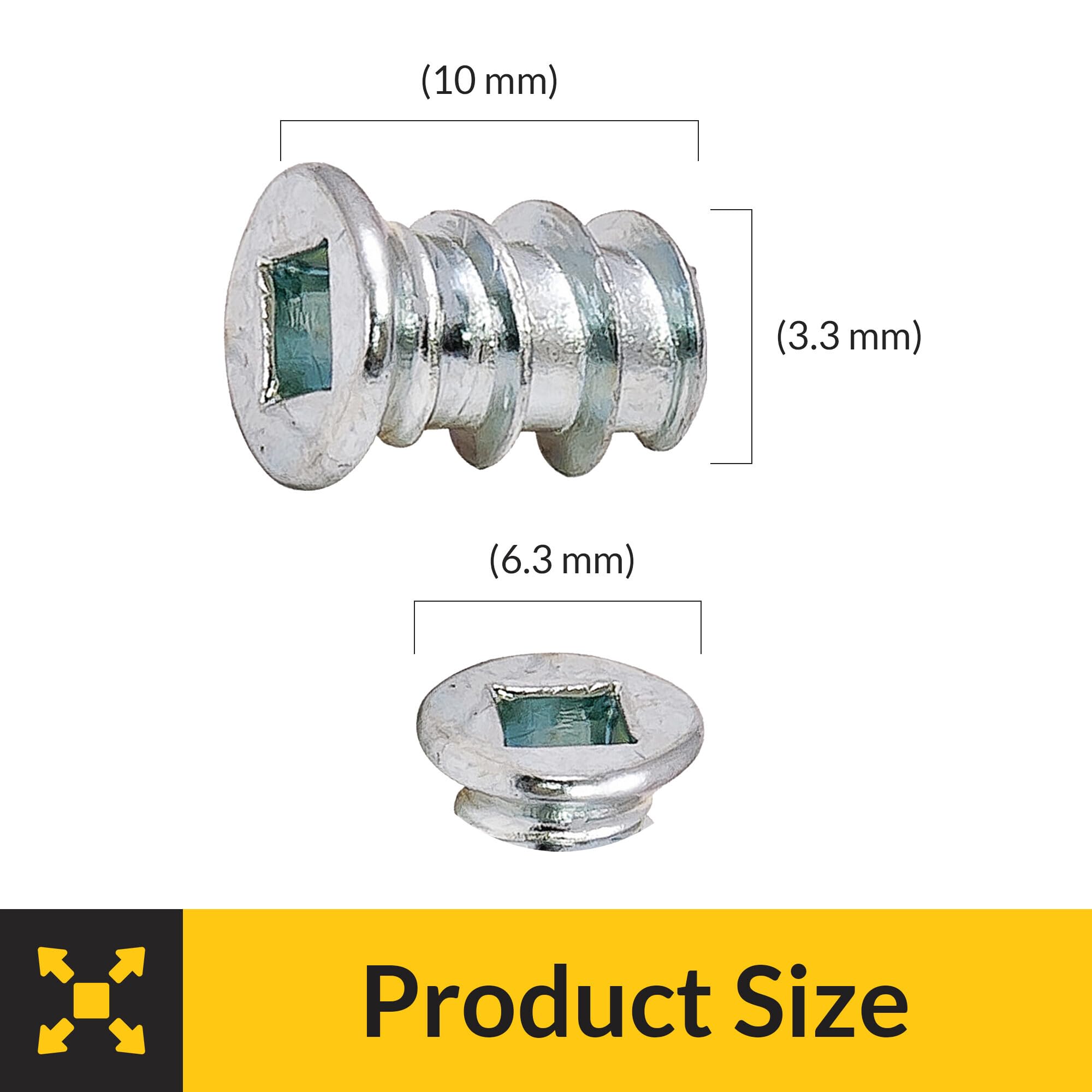 Brixwell SRW264782201 Euro Screw with Square Head Pack of 1000
