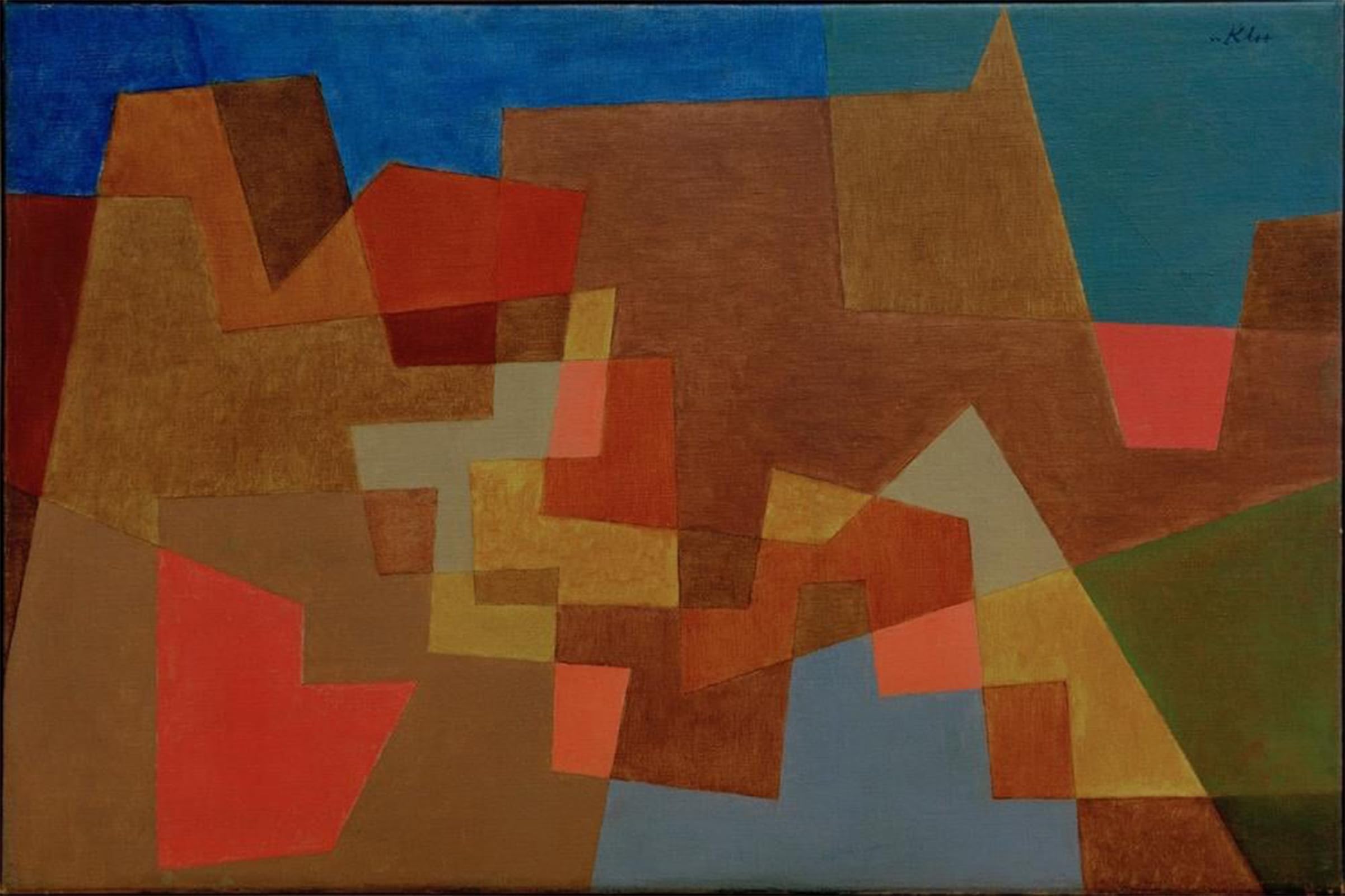 POSTERIIk Vintage Art Print Images Pictures Print Bridging by Paul Klee Modern Colour Posters for Office Home Decor 60x90cm
