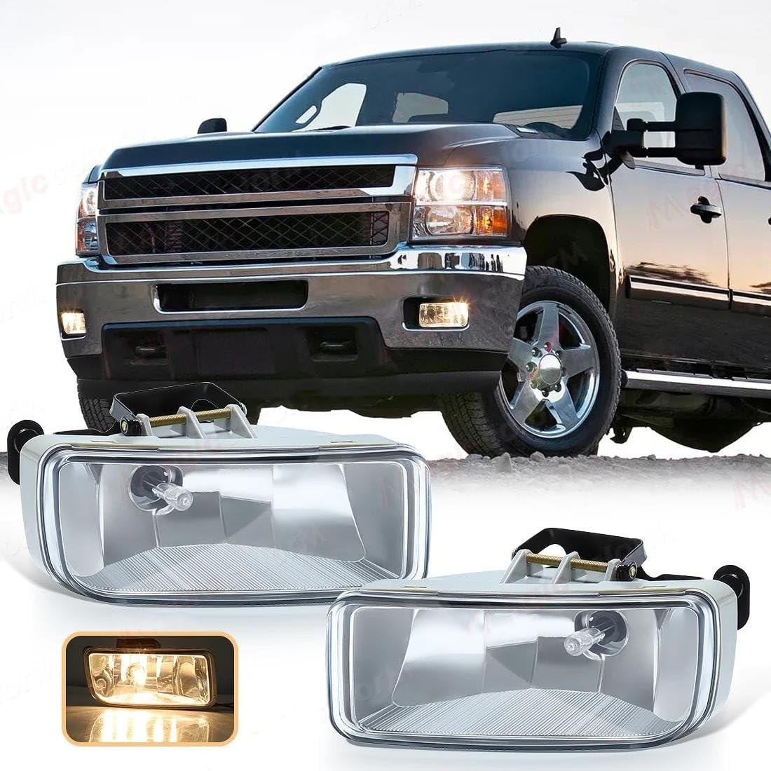 Fendinebbia a LED Per Chevy Per Silverado Per Tahoe Per Suburban 2007-2015 Fendinebbia Paraurti anteriore auto alogeni 12V Gruppo Fari Fendinebbia