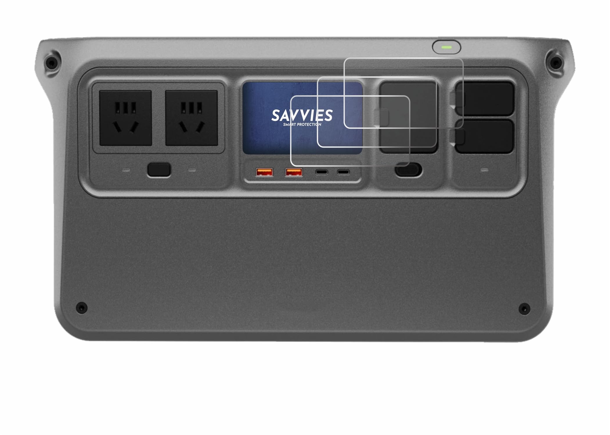 savvies 6 Pièces Film Protection pour DJI Power 1000 V2 | 6 Pièces , Clair Protection d'écran Made in Germany, Transparent Anti-Rayures Screen Protector