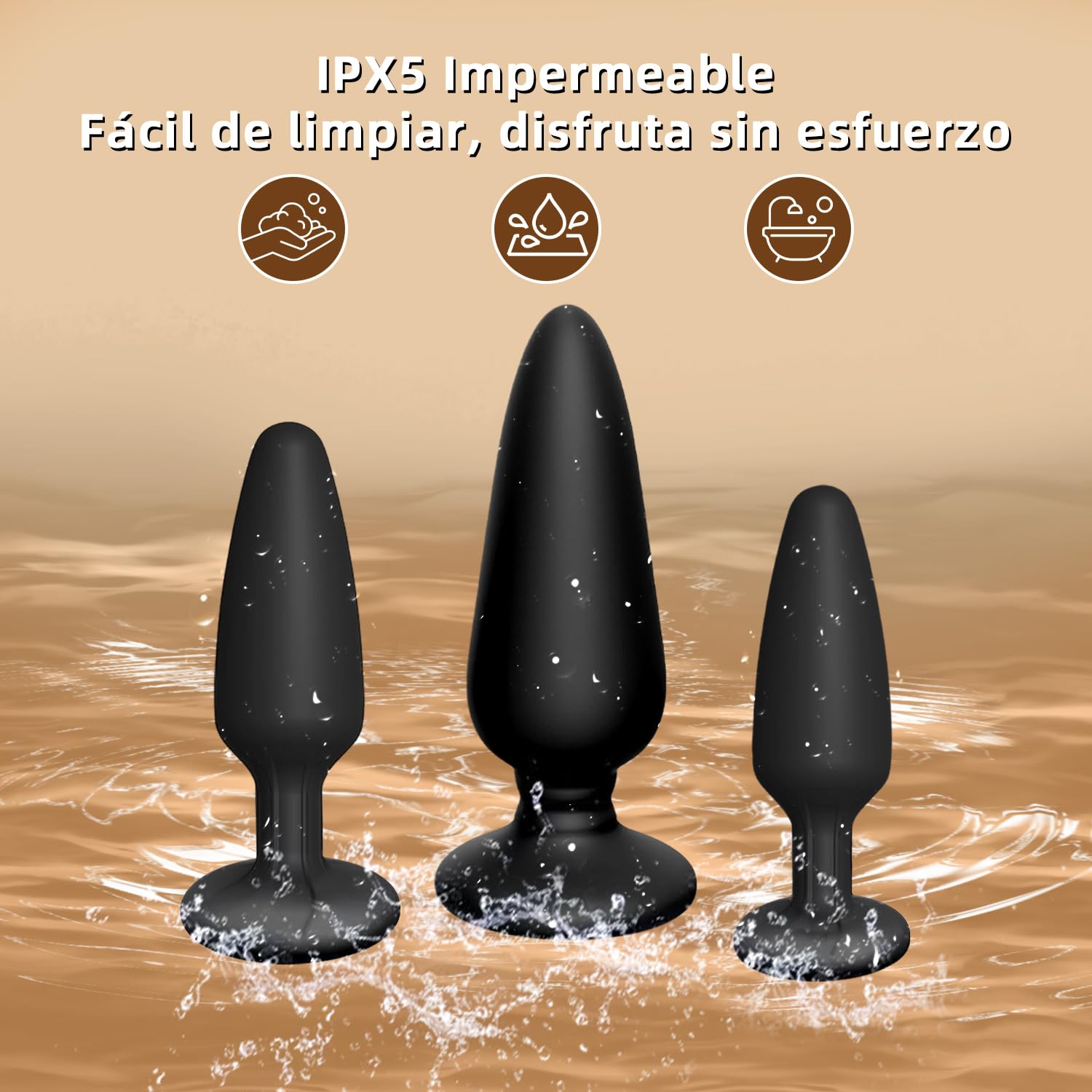 3 Piezas Plug Anal Juguetes Eróticos para Pareja Sexuales Dildo Dilatador Anal Plug Anales,con Vibración con 10 Modos Consoladores.. Para Hombre Juguetes Sexuales Vibrador Anal Mando Distancia
