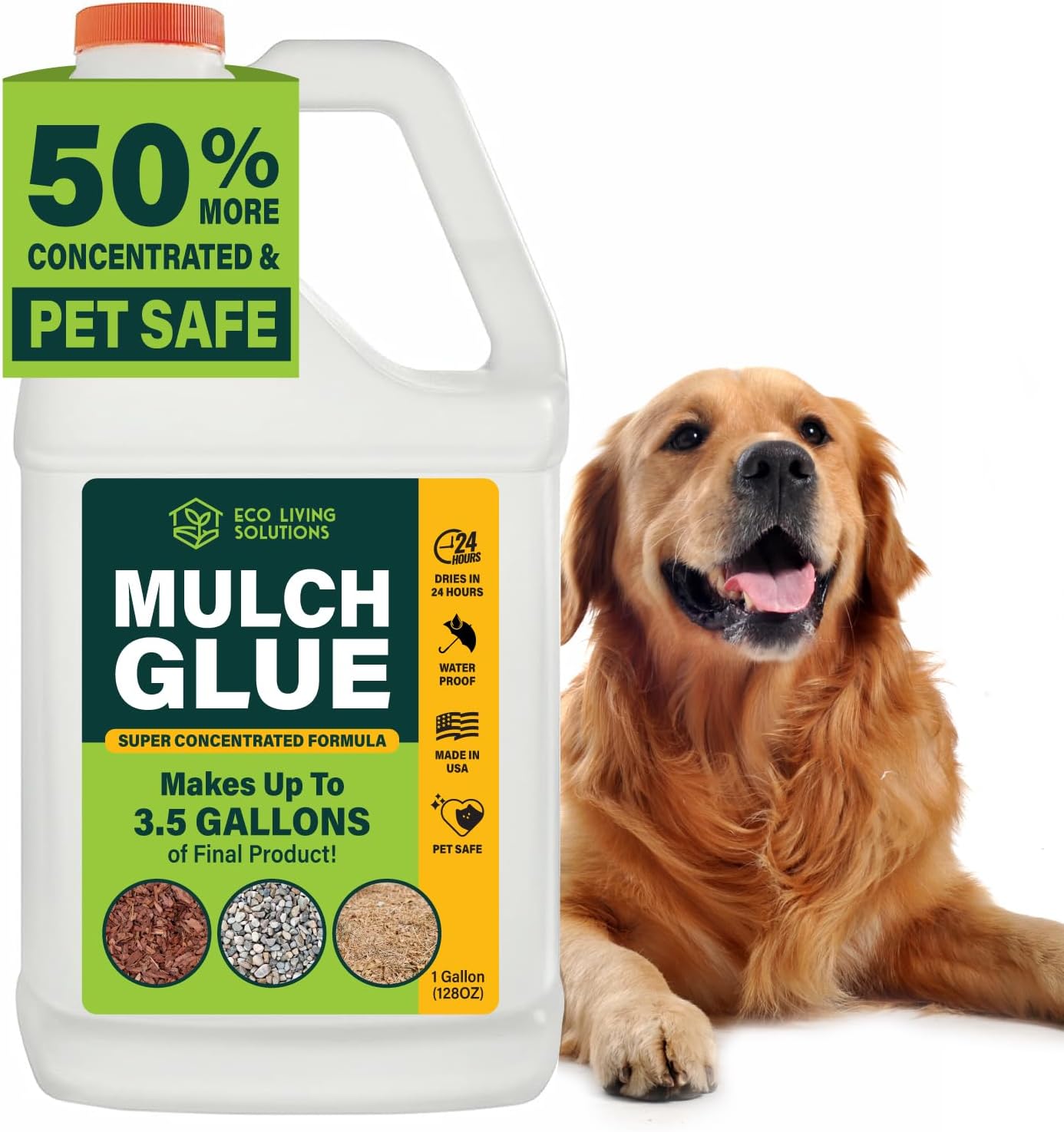 Eco Living Solutions Mulch Glue for Landscaping Rock Glue