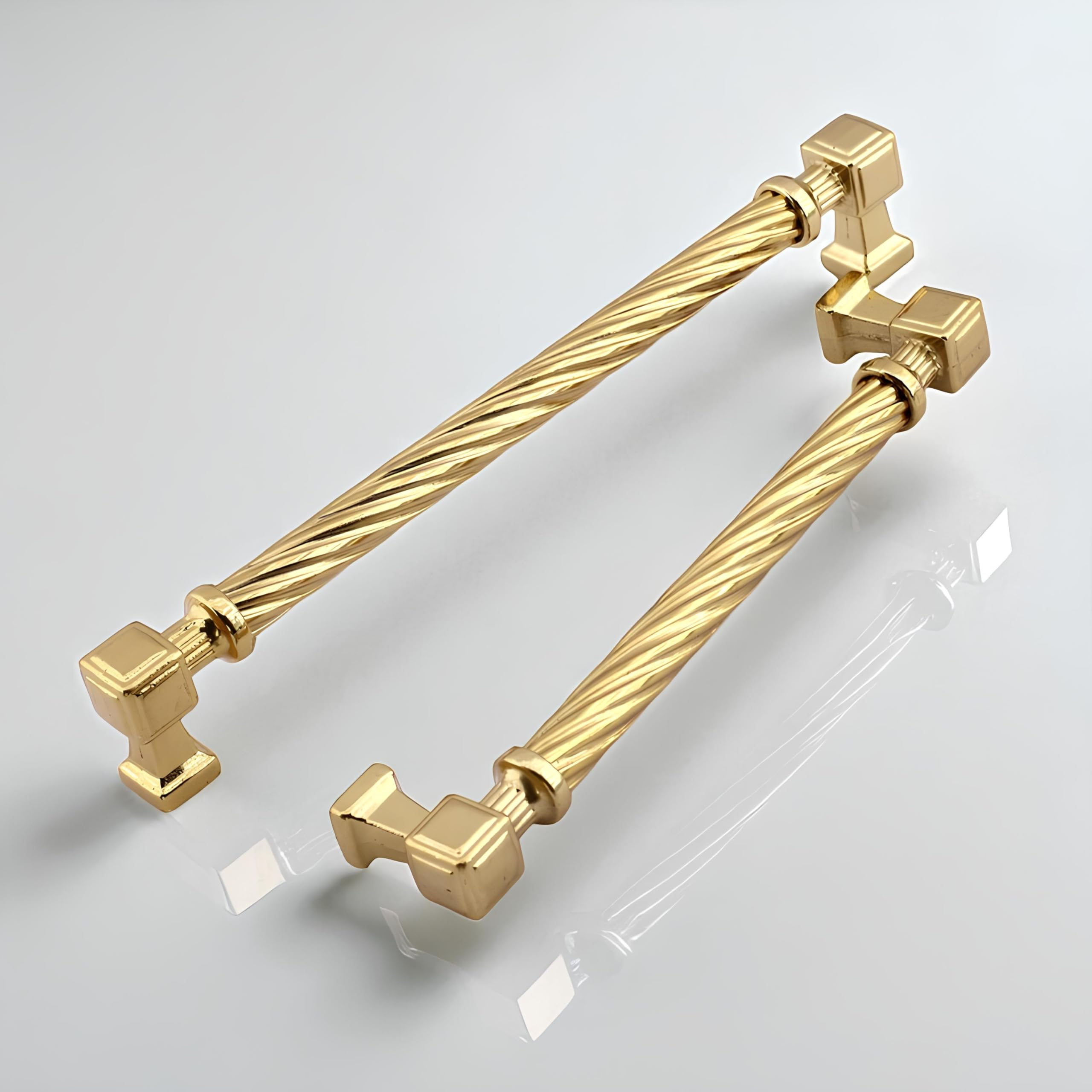 Burma Gold Altın Metal Kulp 128 mm Mobilya Çekmece Mutfak Dolabı Dolap Modern Kapak Kulbu Kulpları
