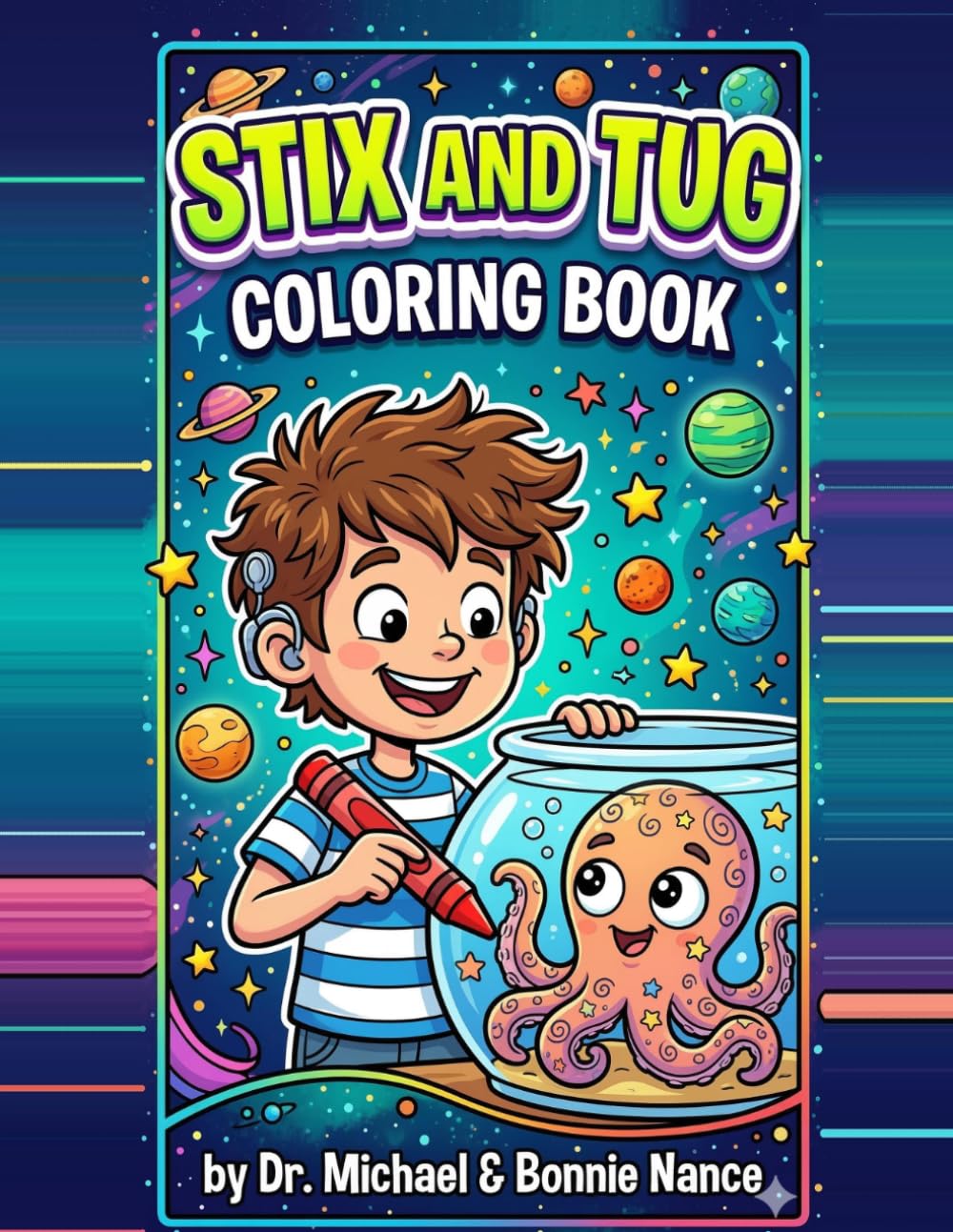 Stix and Tug: A Coloring Adventure Through Space