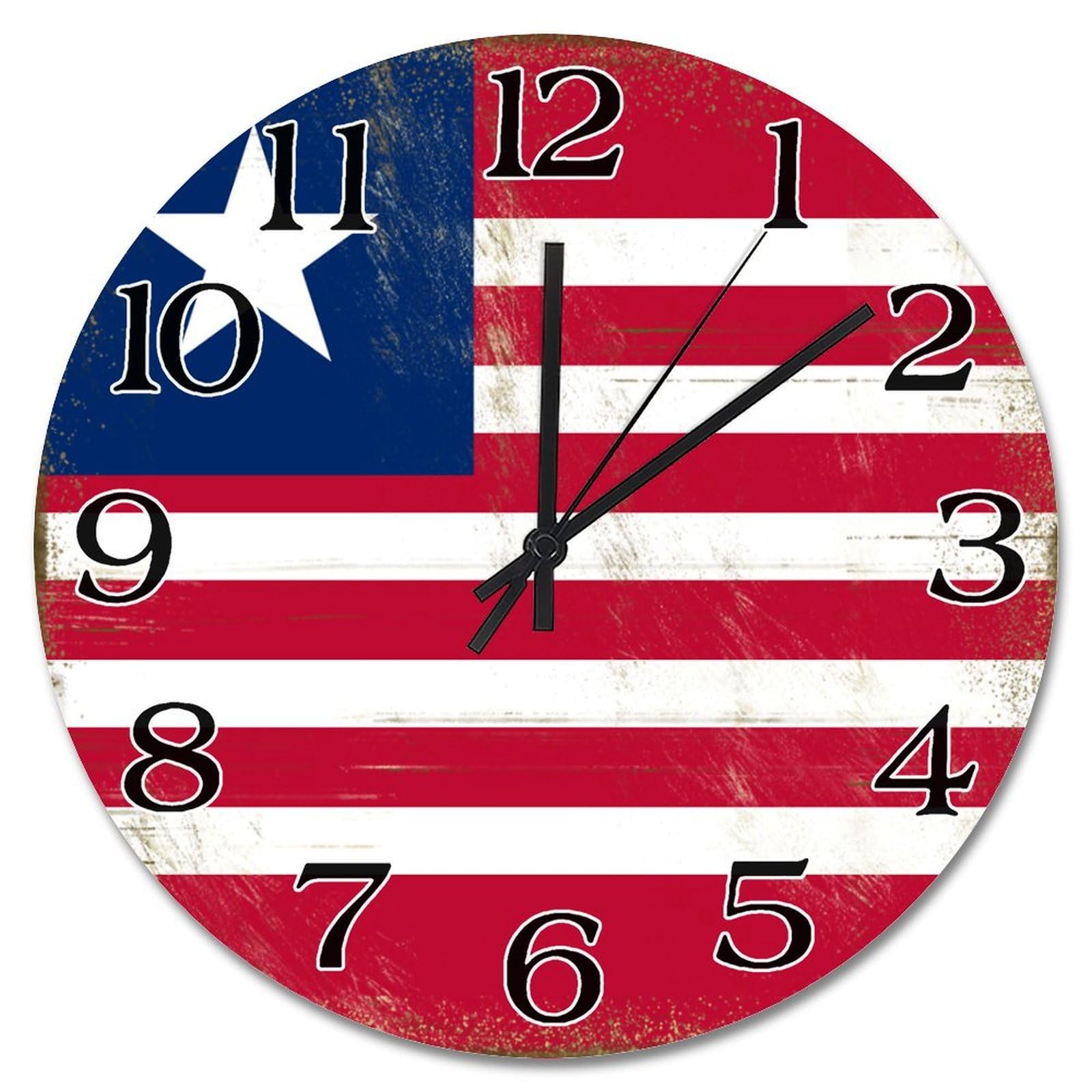 Horloge murale Libéria suspendre pendule ronde 25 cm silencieuse chambre et salon