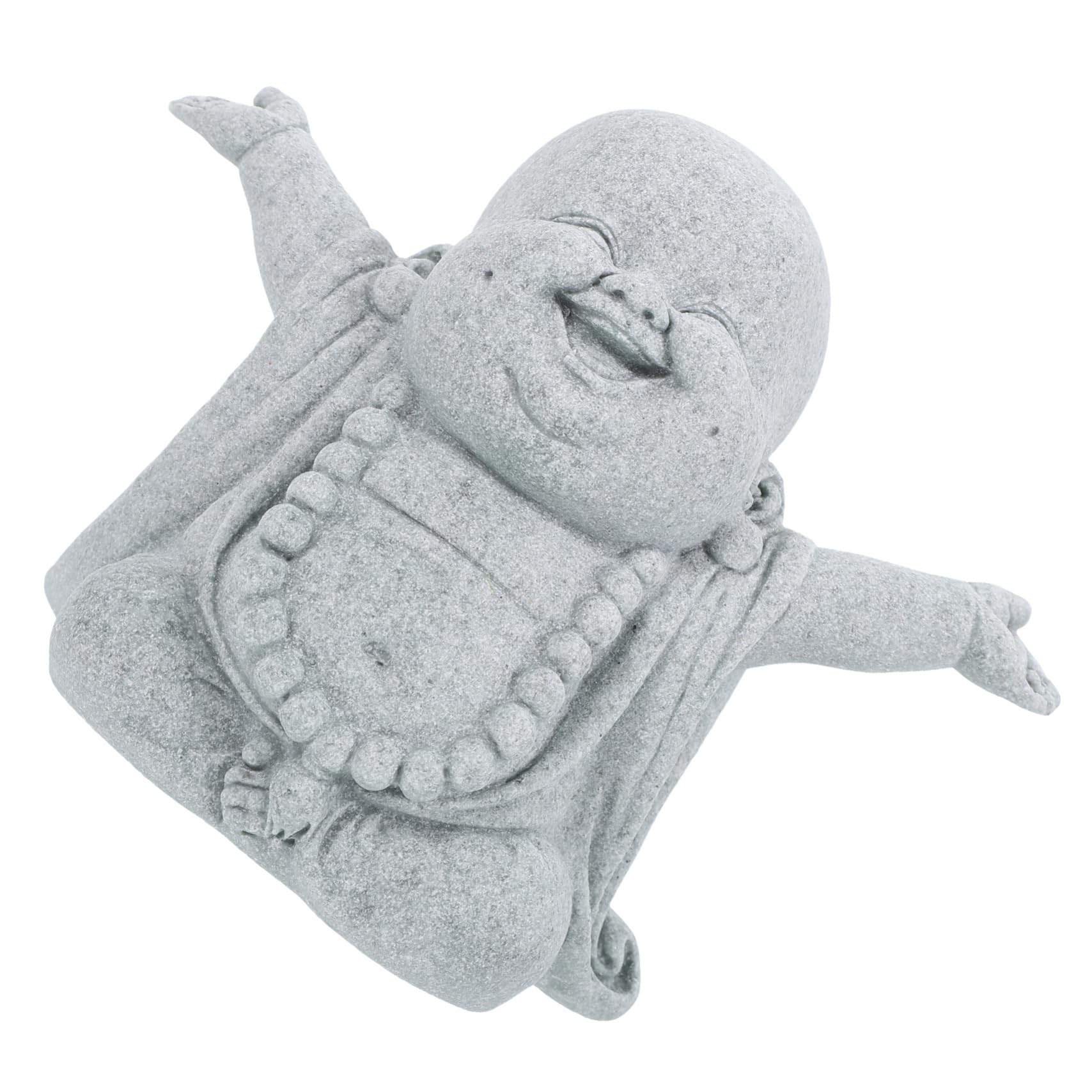 Sosoport 5piezas Estatua De Buda Decorativa para Acuario Miniatura De Arenisca para Pecera Adorno para Decoración De Escritorios y Estanterías