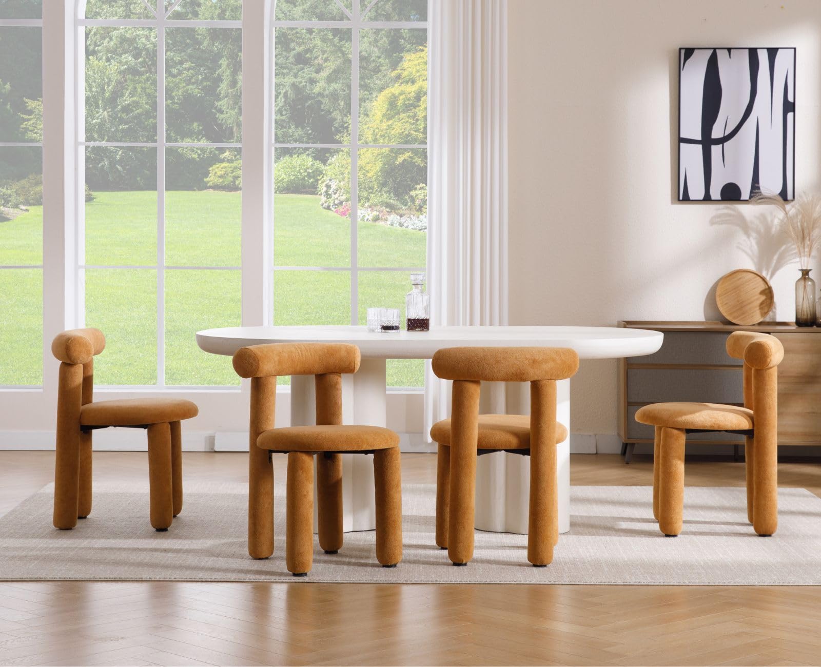 Ya-Home Eetkamerstoelen, set van 2 PU-leren keukenstoelen met Ya-Home Eetkamerstoelen, set van 2 PU-leren keukenstoelen met
