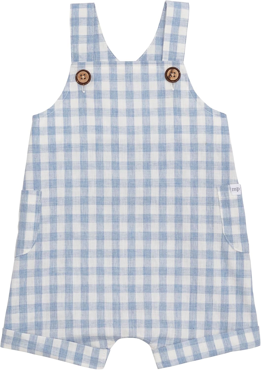 Mud Pie Baby Boy Gingham Shortall