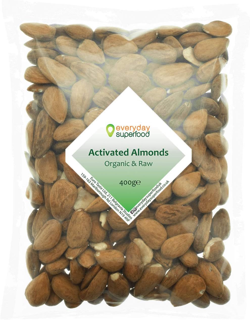 Organic Activated Almonds 400g Sprouted Almonds Made from GMO Free