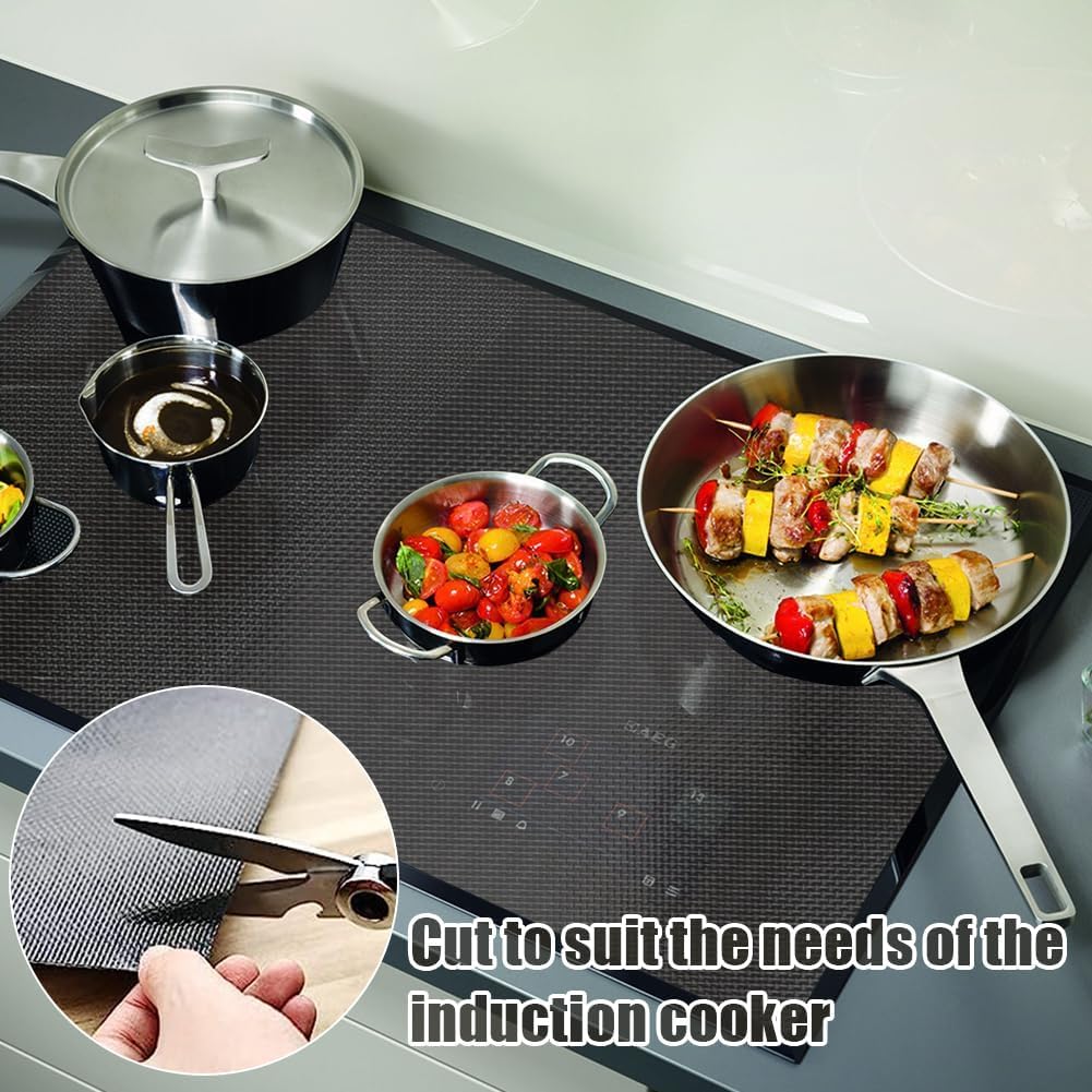 LOMUG Induktionsschutzmatte 78x52cm - Silikon Matte Für Kochfeld