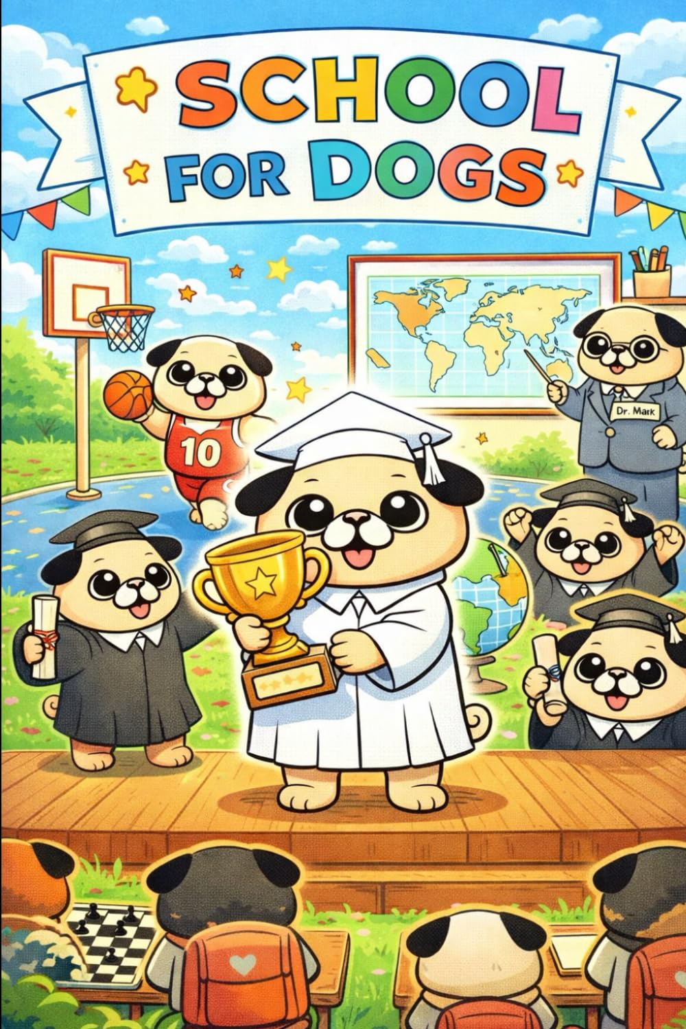 School For Dogs: Coloring Book