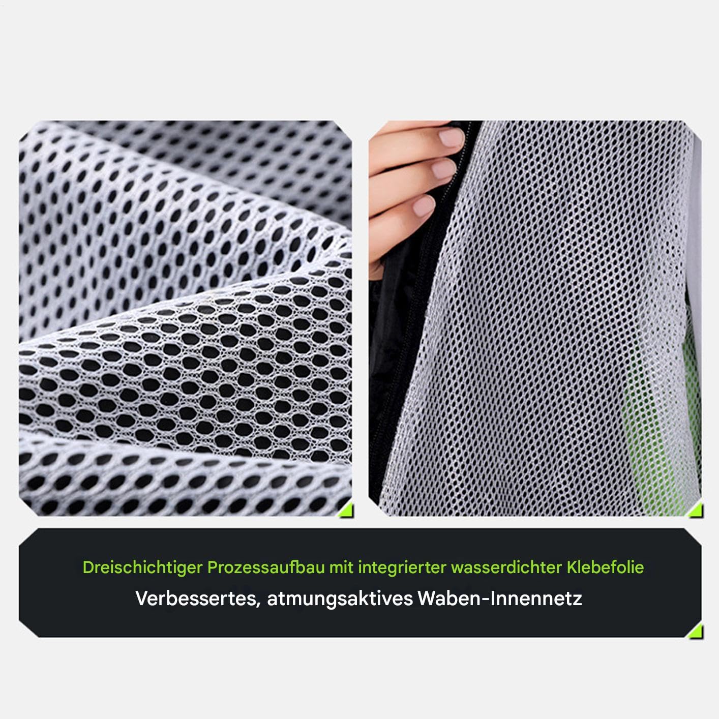 Generisch Motocyklowy Rain Gear, wodoodporny kombinezon do jazdy na rowerze dla mężczyzn, odblaskowy lekki płaszcz przeciwdeszczowy z butami i ponczo, ochrona przed warunkami atmosferycznymi, budowa