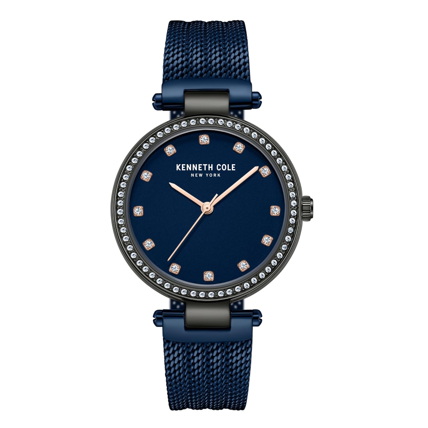 Kenneth Cole Quartz Analog Blue Dial Stainless Steel Strap Watch for Women Kenneth Cole Quartz Analog Blue Dial Stainless Steel Strap Watch for Women