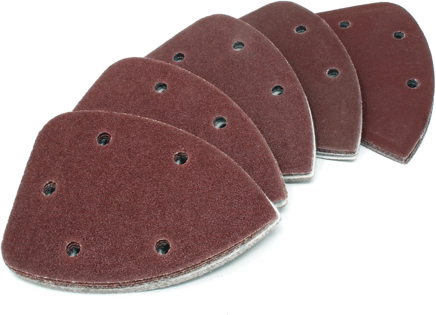 50pcs Sander Sanding Sheets Grit Sandpaper Sanding Pads for Black