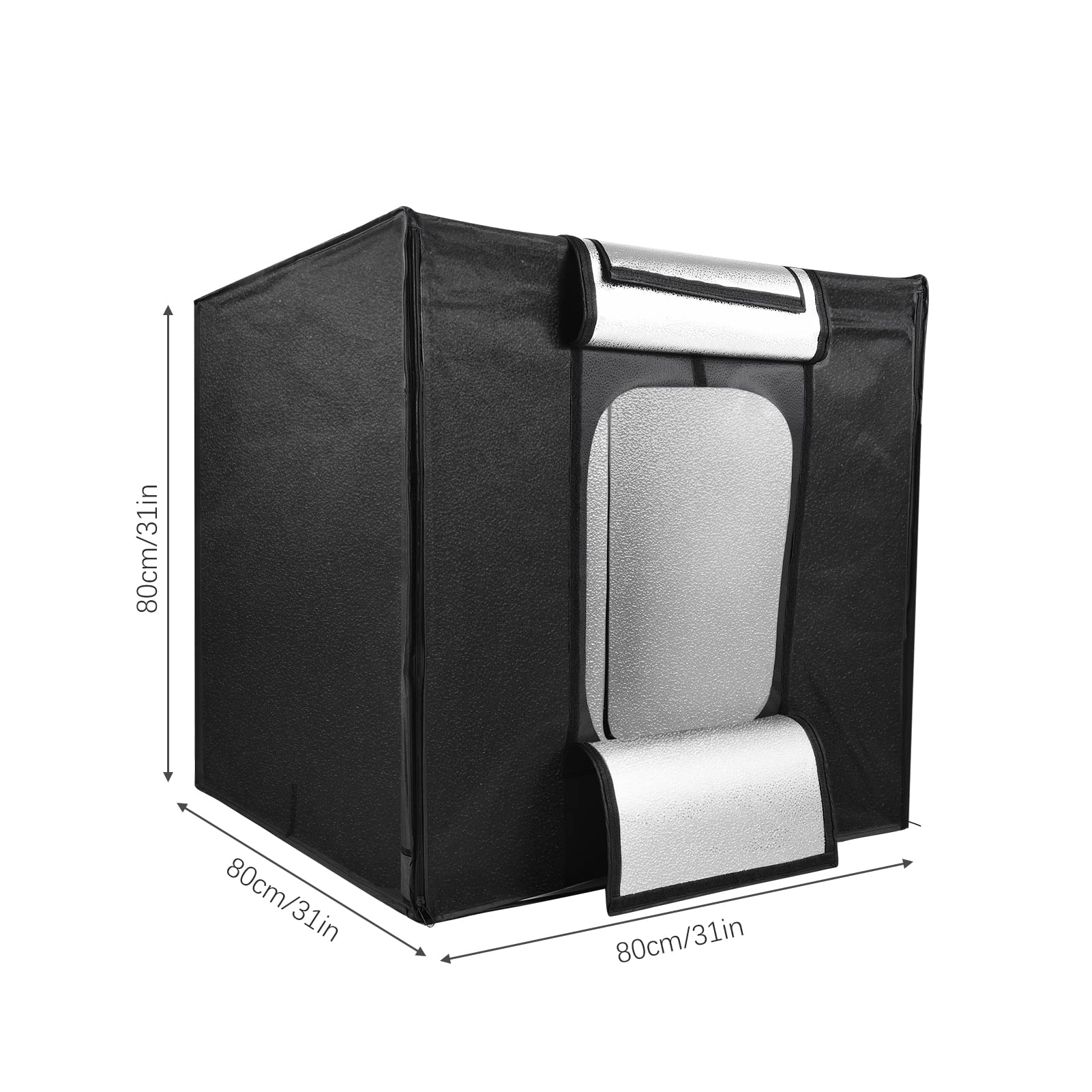 Light Box Photography, Large Foldable Lightbox Photo Light Box Light Box with Folding Light Box Portable Studio Box for Beginners and Professionals (US Plug)
