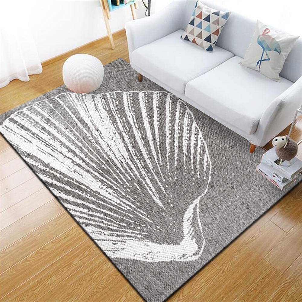 Tapis sol enfant modèle de fleur gris 50x80cm pour chambre fille