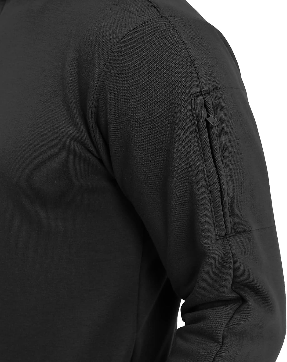 H HYFOL Men's USA Flag Graphic Pocket Pullover American Patriotic 1/4 Zip Stand Collar Long Sleeve Sweatshirts - Image 5